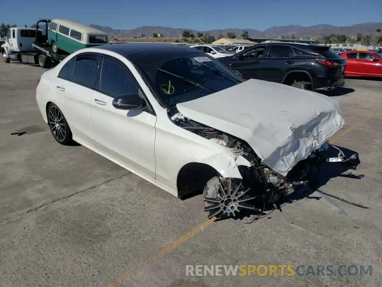 1 Photograph of a damaged car W1KWF8DB9LR588506 MERCEDES-BENZ C-CLASS 2020