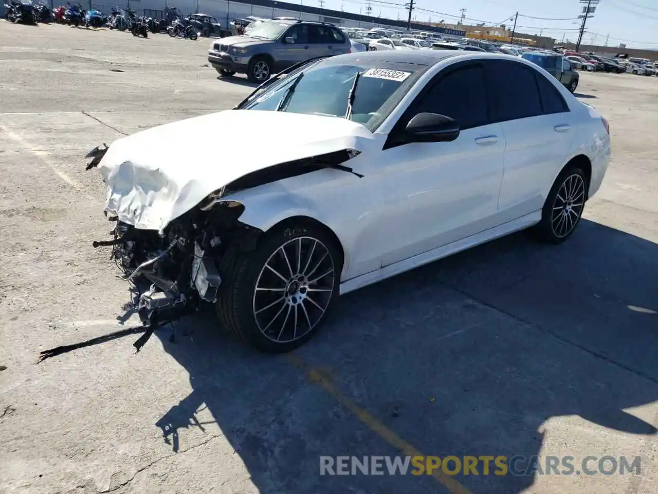 2 Photograph of a damaged car W1KWF8DB9LR588506 MERCEDES-BENZ C-CLASS 2020