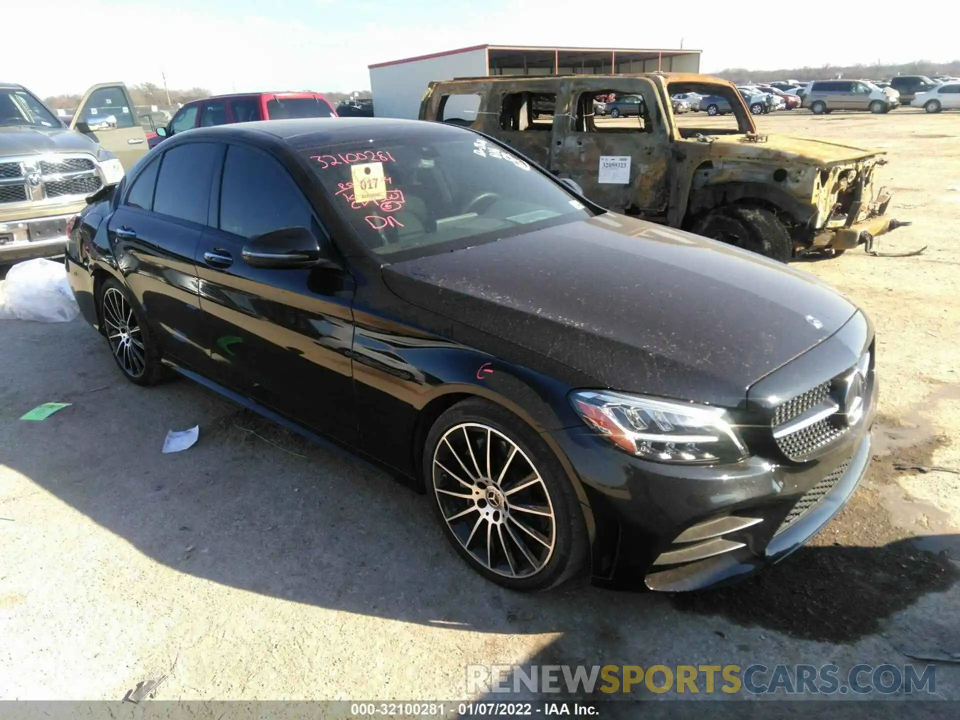 1 Photograph of a damaged car W1KWF8DB9LR592765 MERCEDES-BENZ C-CLASS 2020