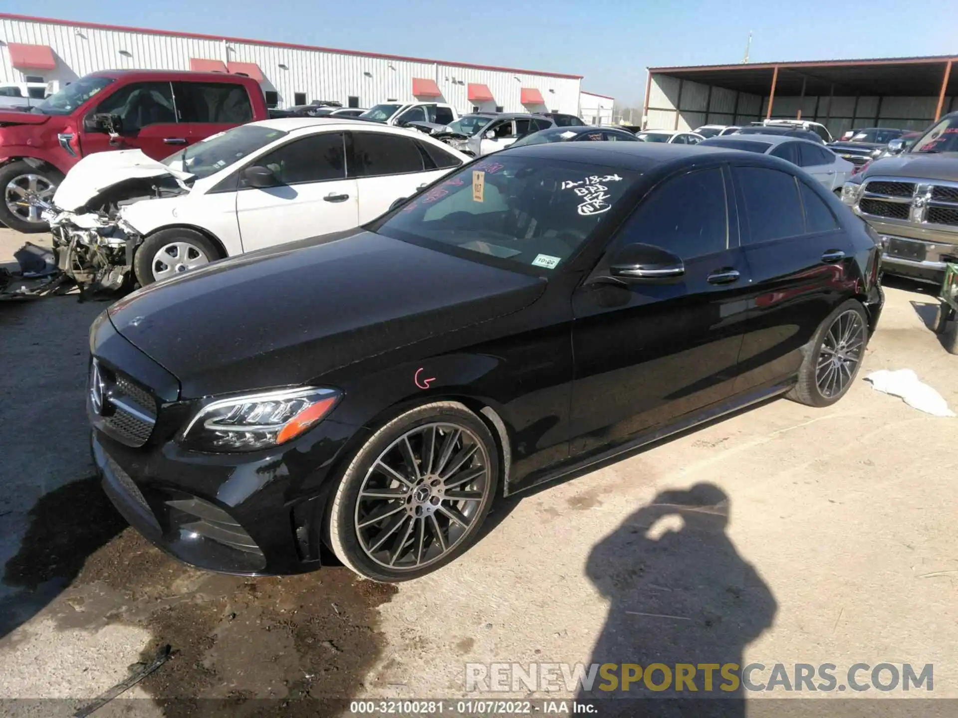 2 Photograph of a damaged car W1KWF8DB9LR592765 MERCEDES-BENZ C-CLASS 2020