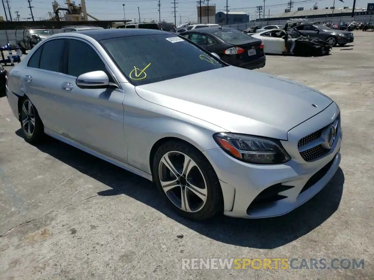 1 Photograph of a damaged car W1KWF8DB9LR599912 MERCEDES-BENZ C-CLASS 2020