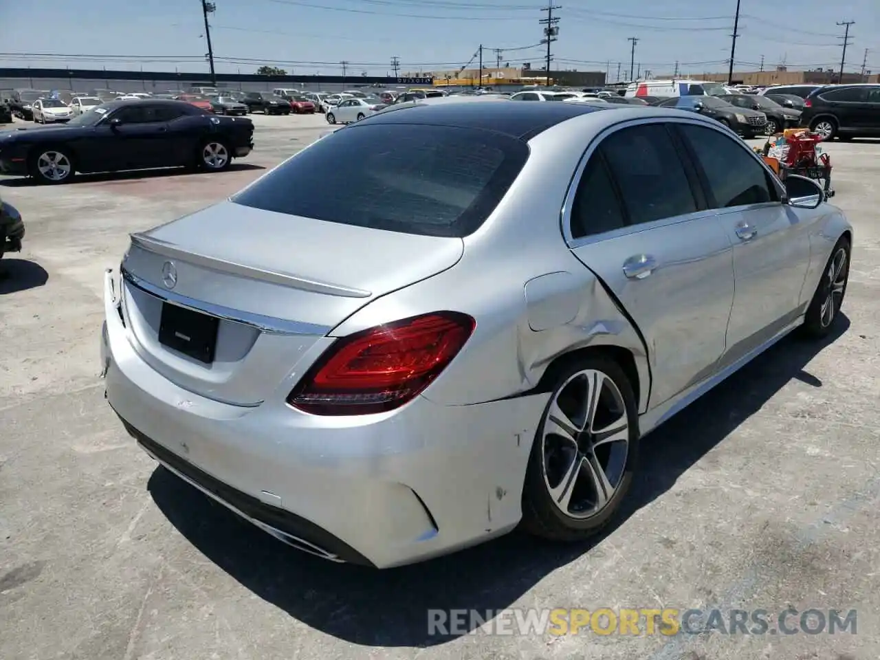 4 Photograph of a damaged car W1KWF8DB9LR599912 MERCEDES-BENZ C-CLASS 2020