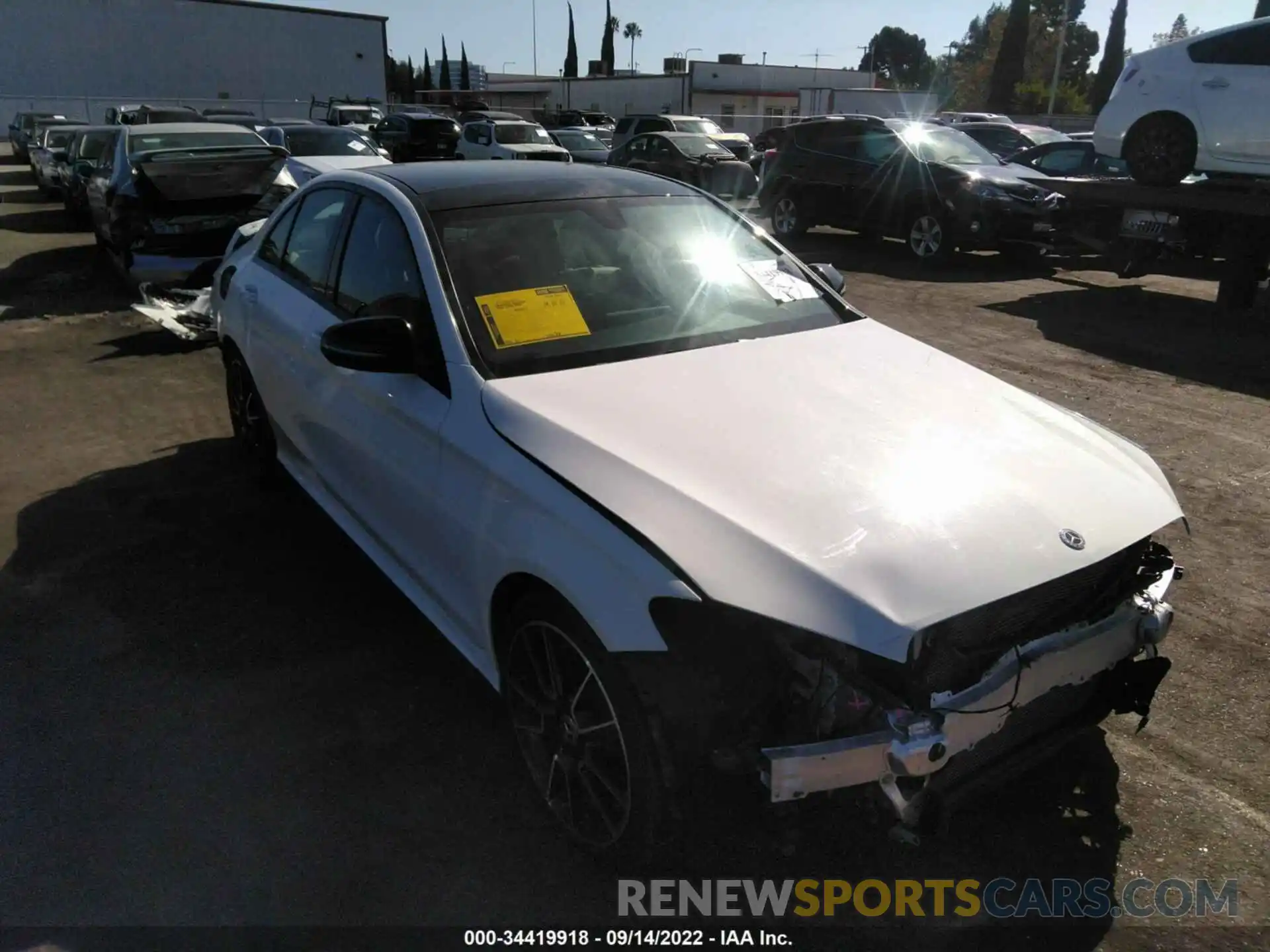 1 Photograph of a damaged car W1KWF8DB9LR600489 MERCEDES-BENZ C-CLASS 2020