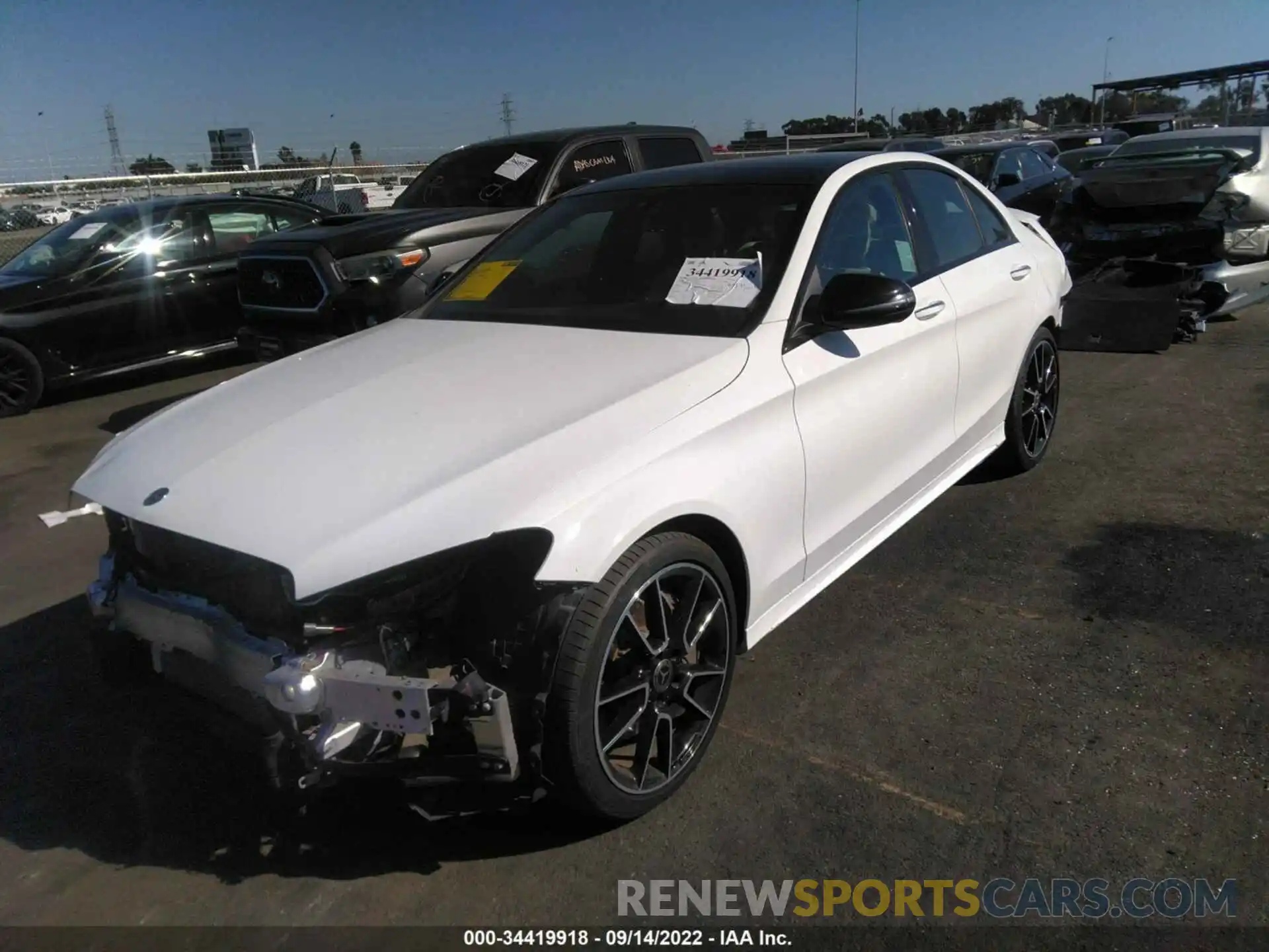 2 Photograph of a damaged car W1KWF8DB9LR600489 MERCEDES-BENZ C-CLASS 2020