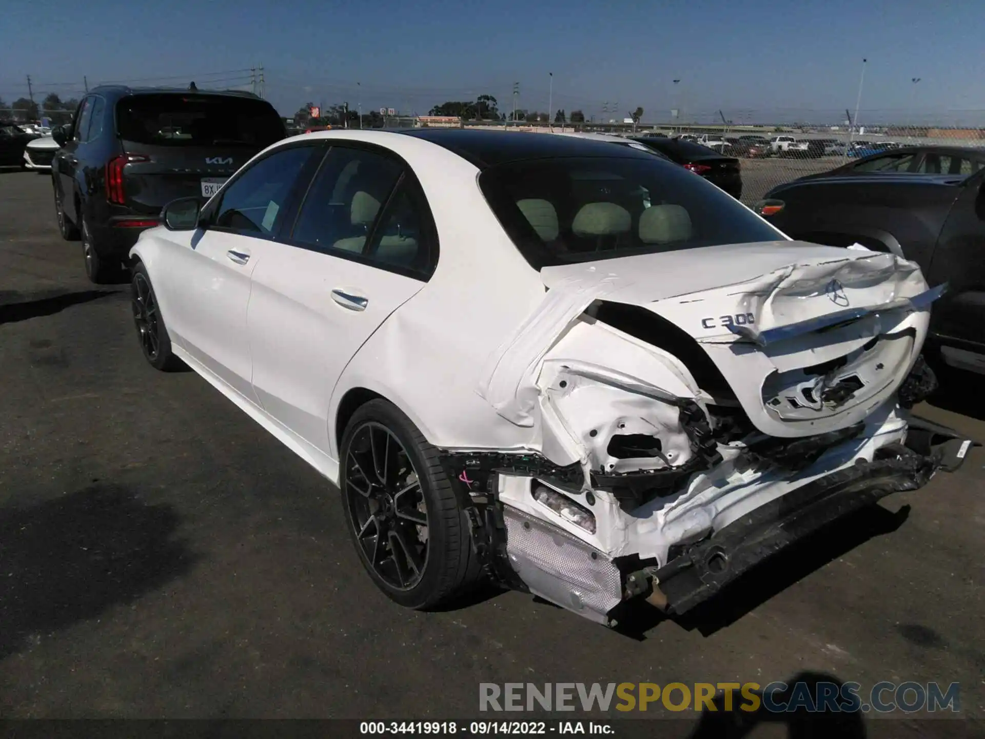 3 Photograph of a damaged car W1KWF8DB9LR600489 MERCEDES-BENZ C-CLASS 2020