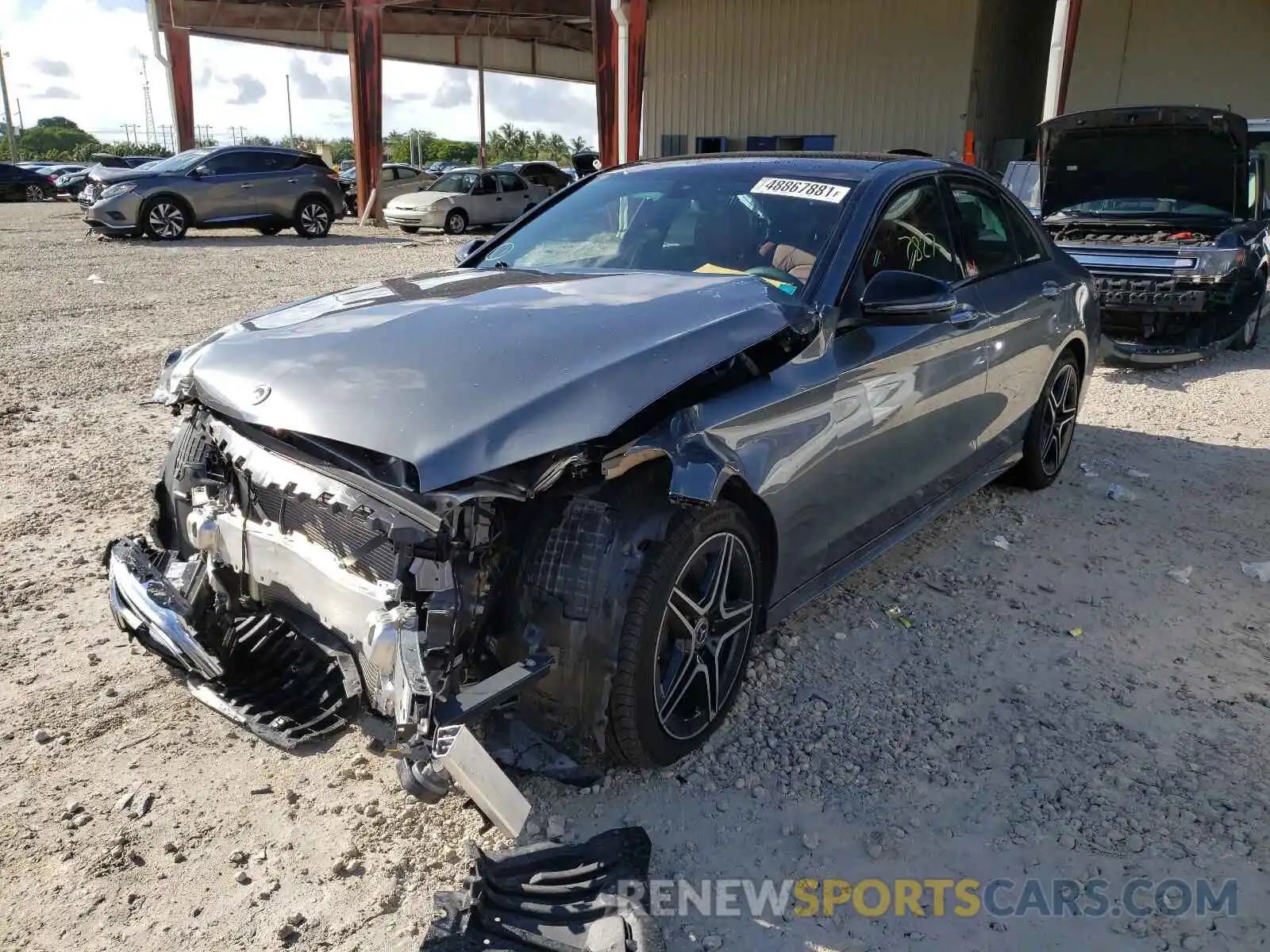 2 Photograph of a damaged car W1KWF8DBXLR595061 MERCEDES-BENZ C-CLASS 2020