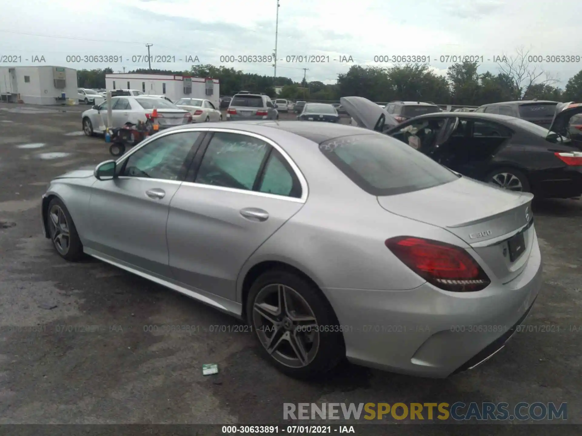 3 Photograph of a damaged car W1KWF8EB0LR567378 MERCEDES-BENZ C-CLASS 2020