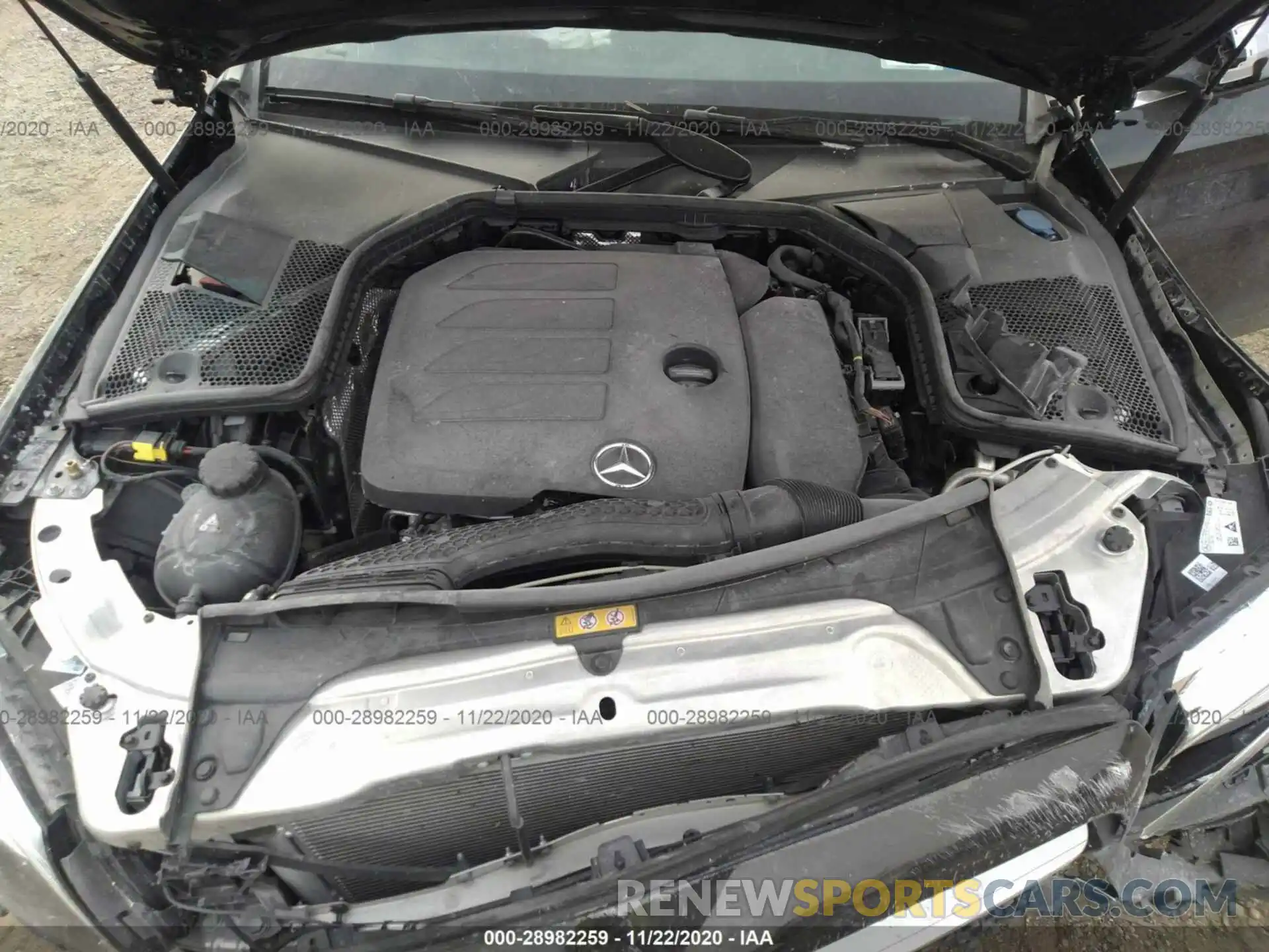 10 Photograph of a damaged car W1KWF8EB0LR572063 MERCEDES-BENZ C-CLASS 2020