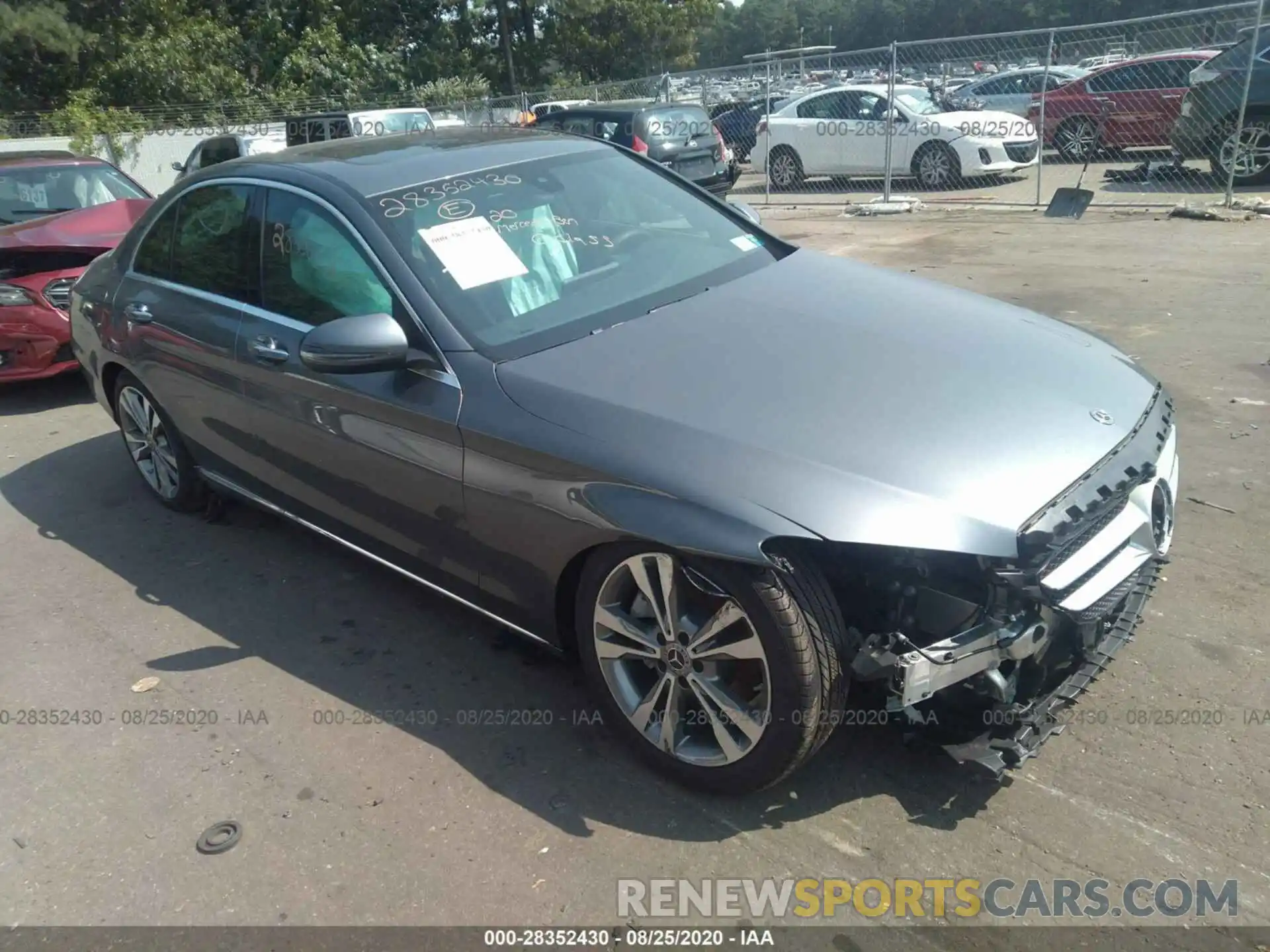 1 Photograph of a damaged car W1KWF8EB0LR575562 MERCEDES-BENZ C-CLASS 2020