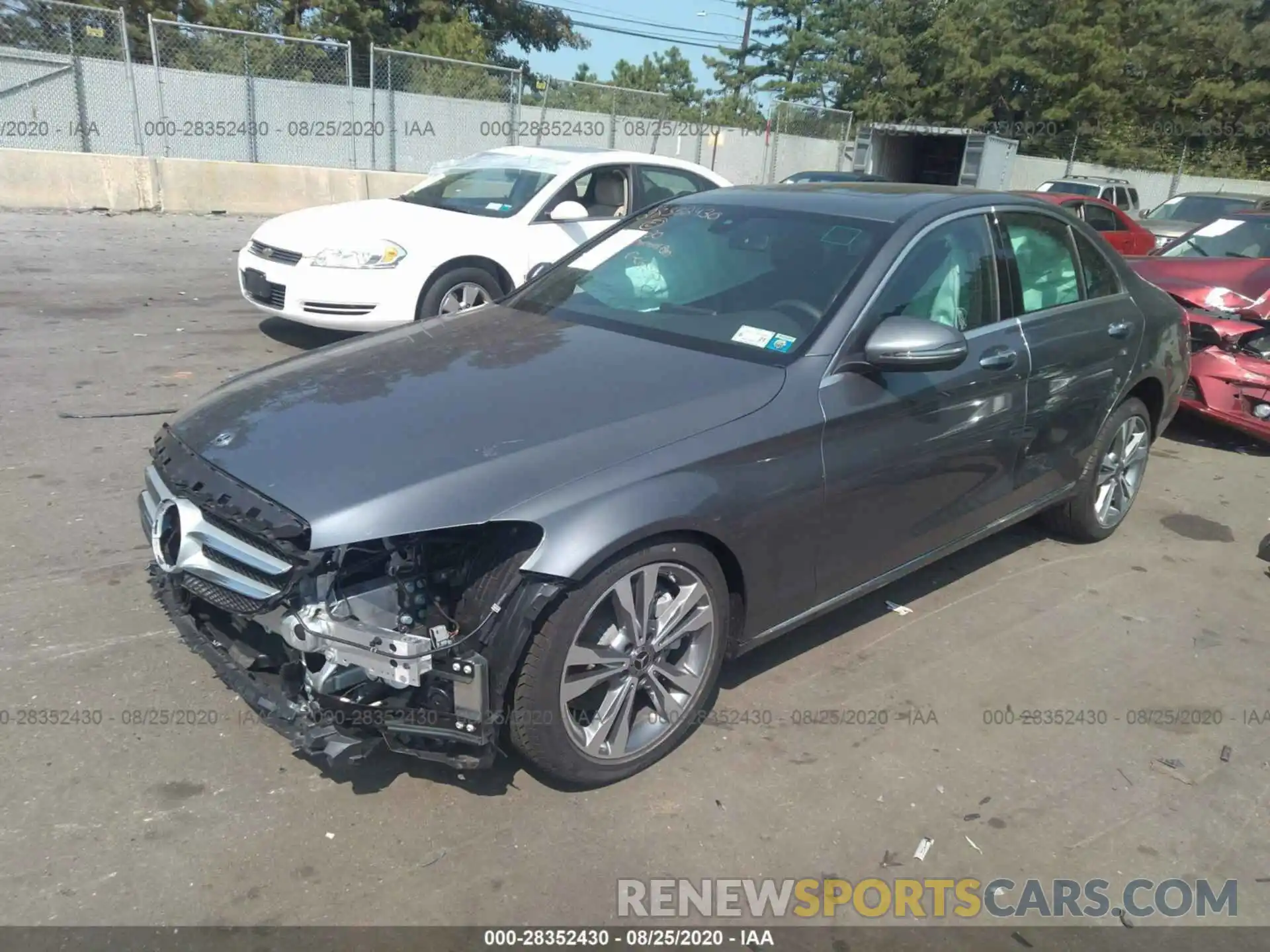 2 Photograph of a damaged car W1KWF8EB0LR575562 MERCEDES-BENZ C-CLASS 2020