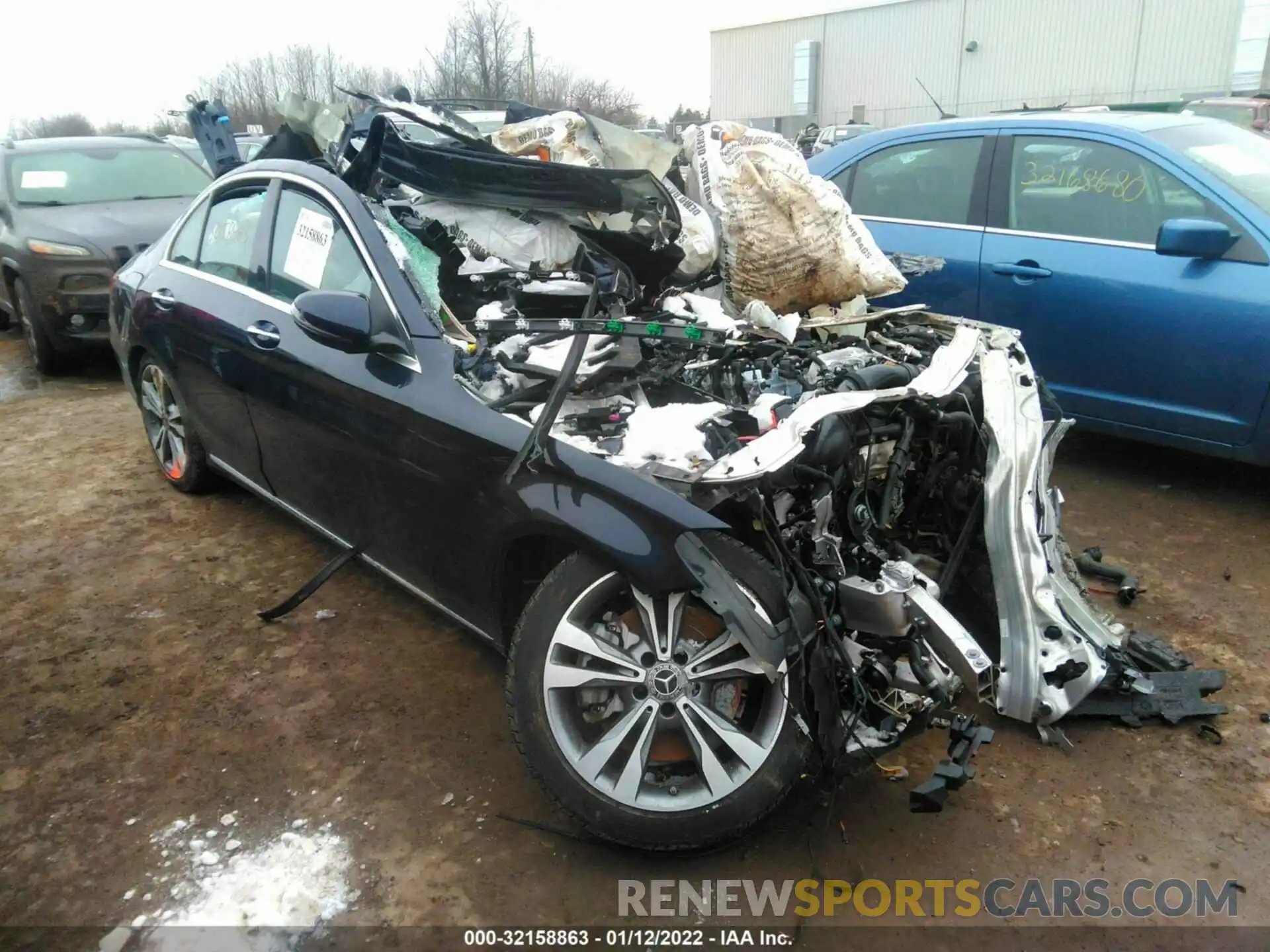 1 Photograph of a damaged car W1KWF8EB0LR576212 MERCEDES-BENZ C-CLASS 2020