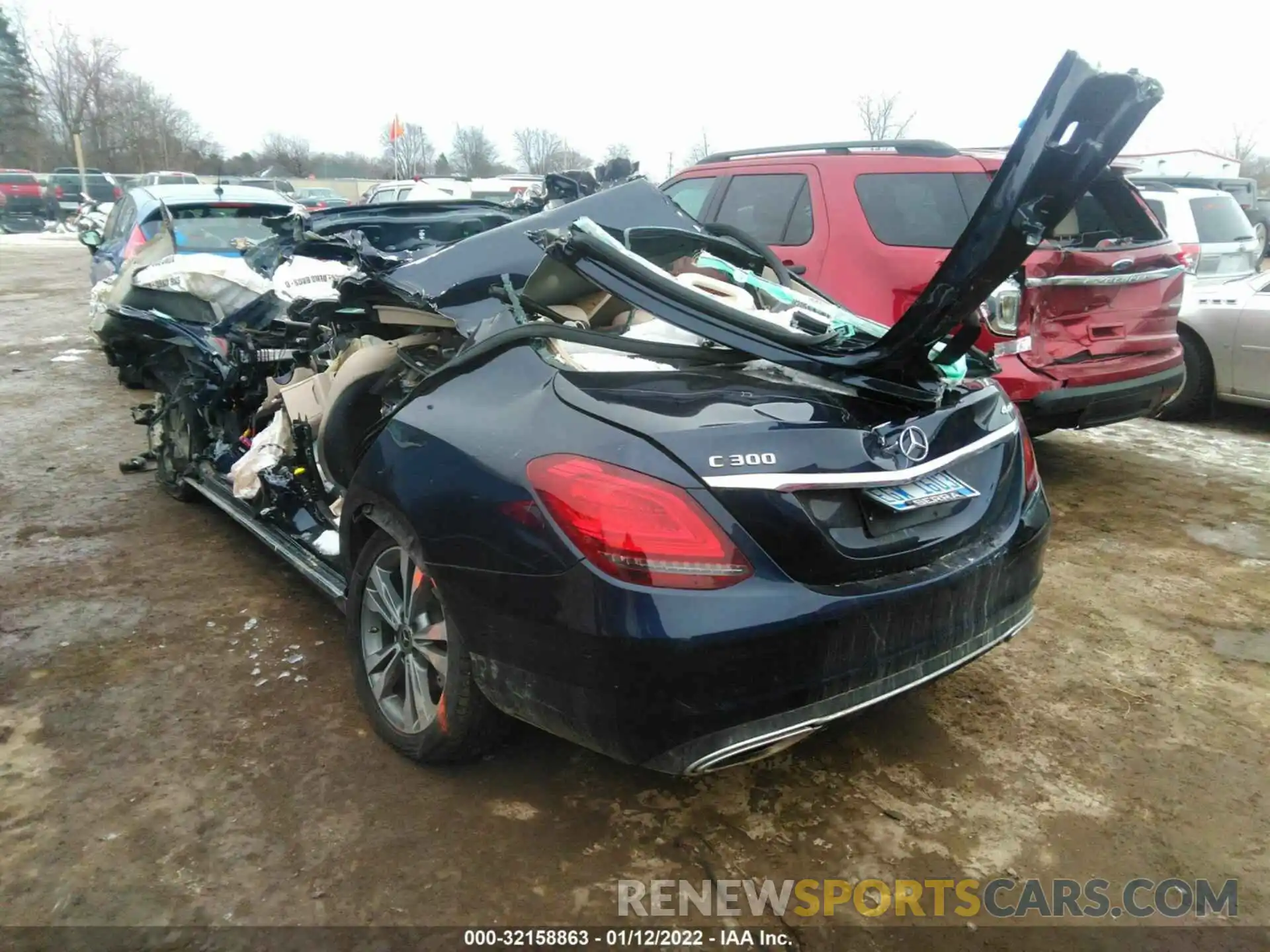 3 Photograph of a damaged car W1KWF8EB0LR576212 MERCEDES-BENZ C-CLASS 2020