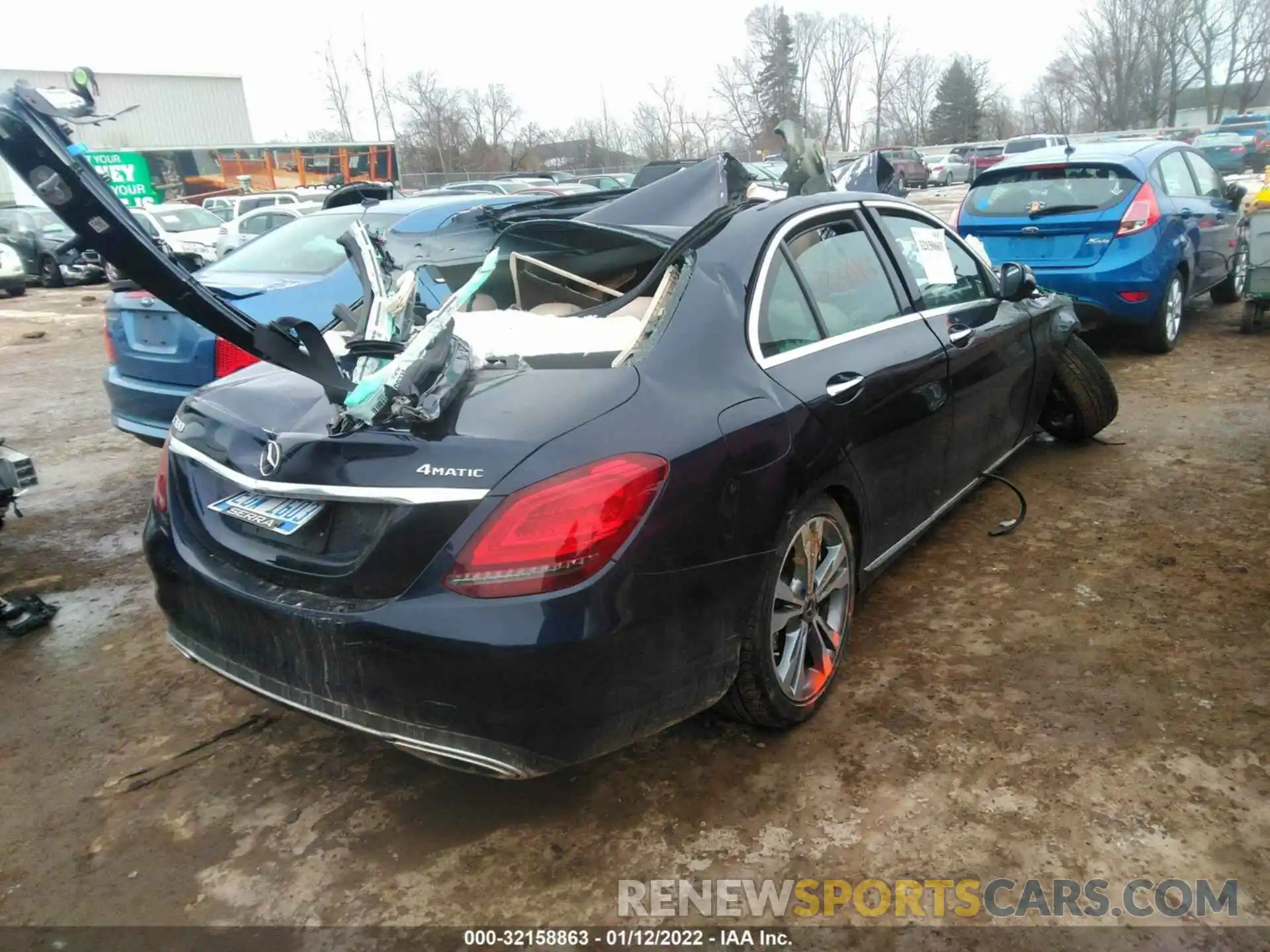 4 Photograph of a damaged car W1KWF8EB0LR576212 MERCEDES-BENZ C-CLASS 2020