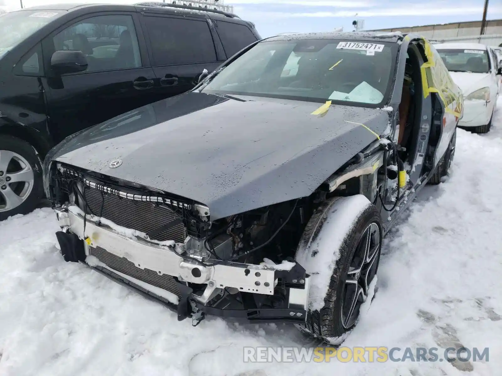 2 Photograph of a damaged car W1KWF8EB0LR589025 MERCEDES-BENZ C CLASS 2020