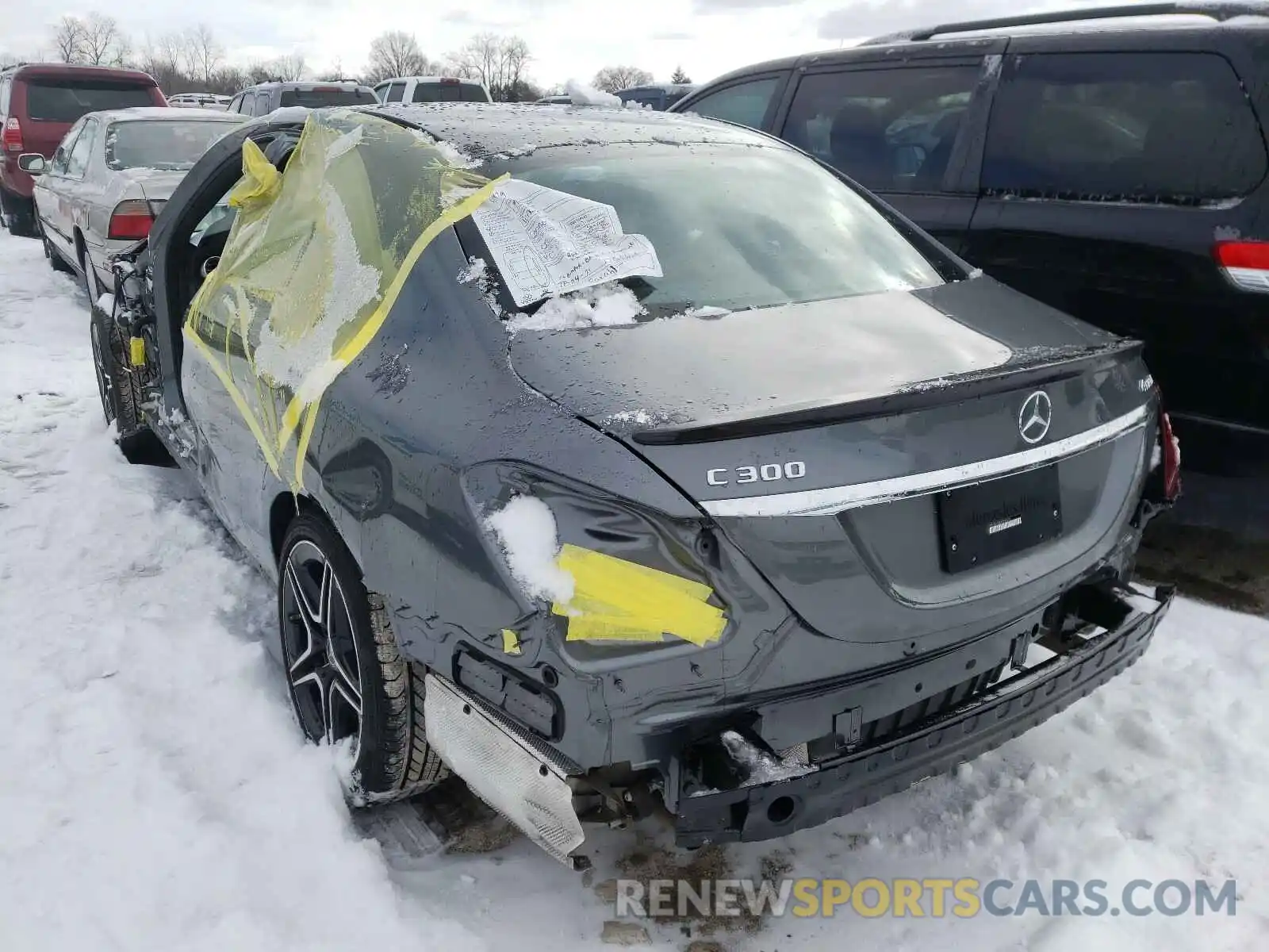 3 Photograph of a damaged car W1KWF8EB0LR589025 MERCEDES-BENZ C CLASS 2020