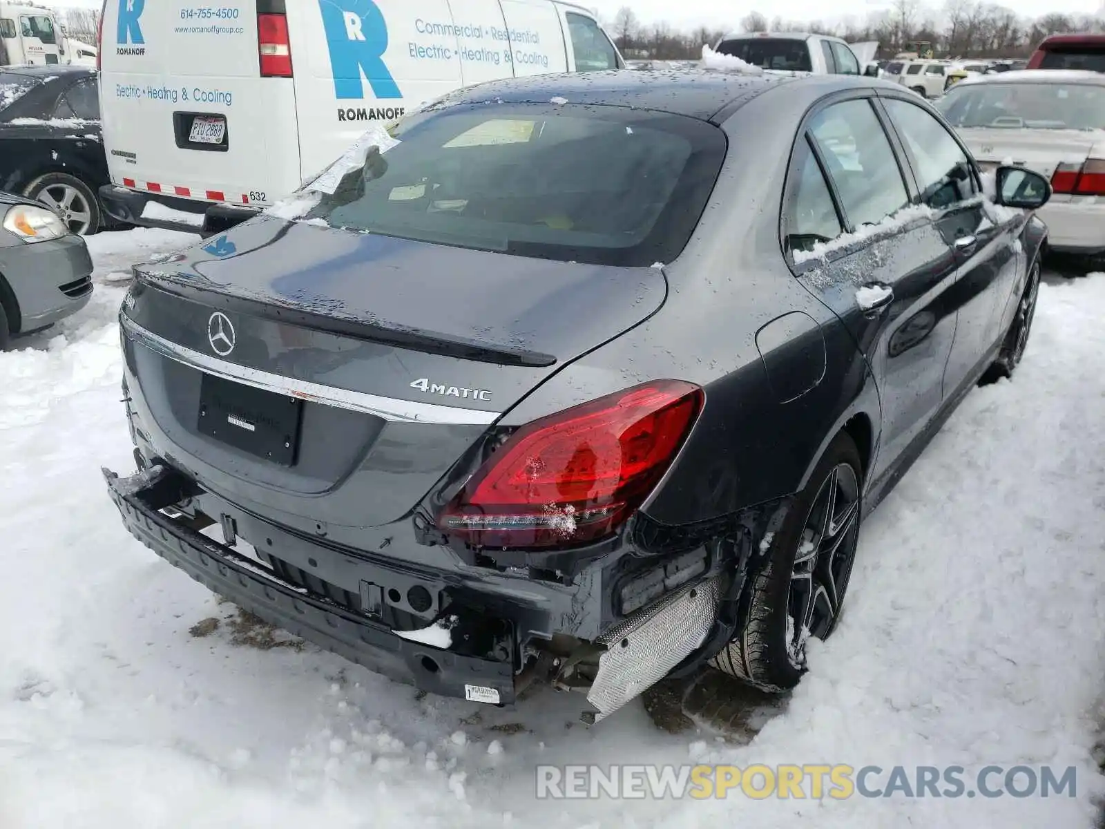 4 Photograph of a damaged car W1KWF8EB0LR589025 MERCEDES-BENZ C CLASS 2020