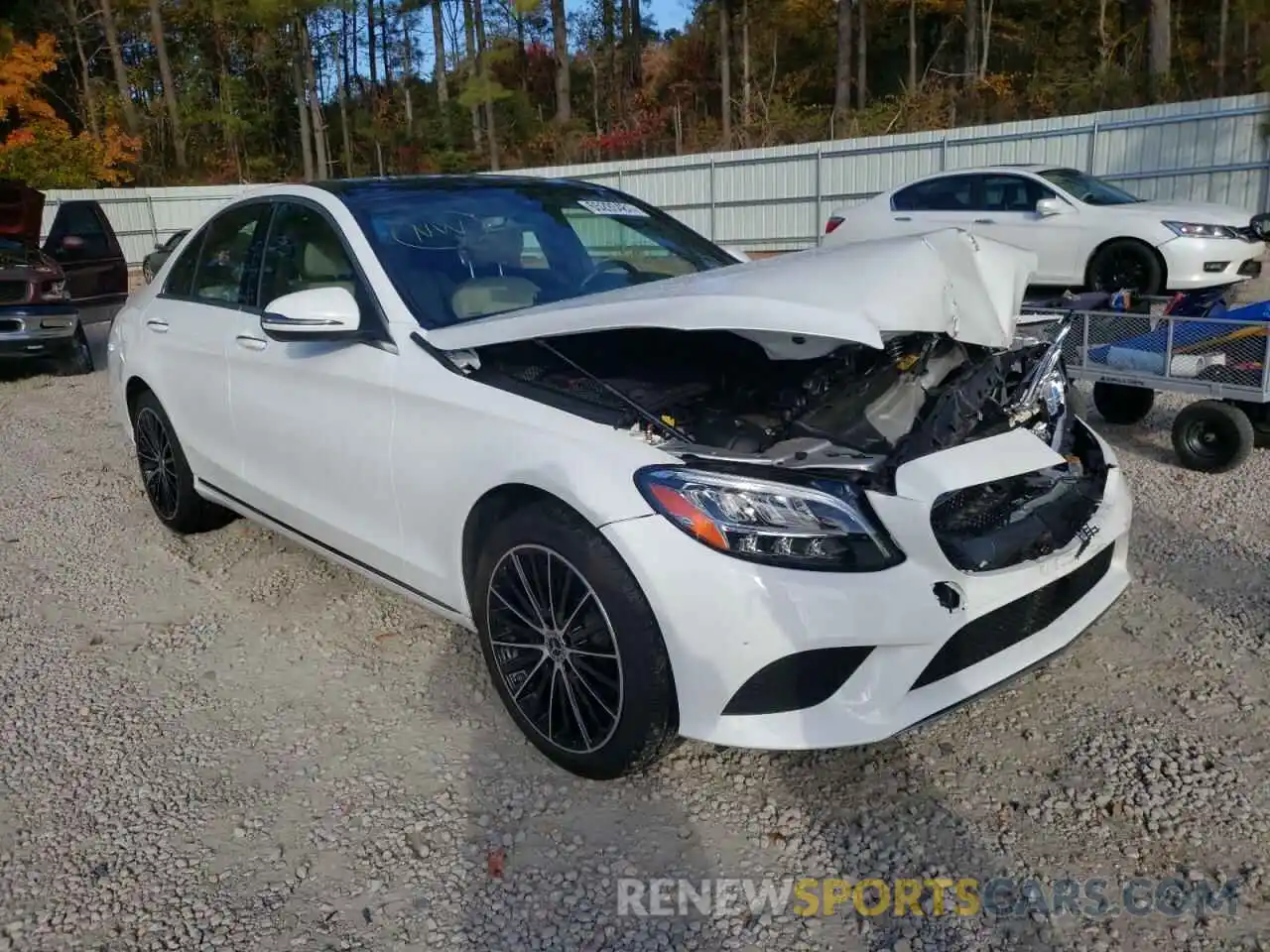 1 Photograph of a damaged car W1KWF8EB0LR590871 MERCEDES-BENZ C-CLASS 2020