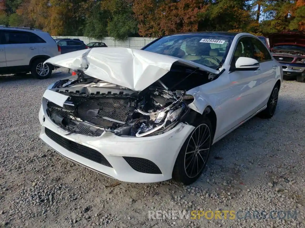 2 Photograph of a damaged car W1KWF8EB0LR590871 MERCEDES-BENZ C-CLASS 2020