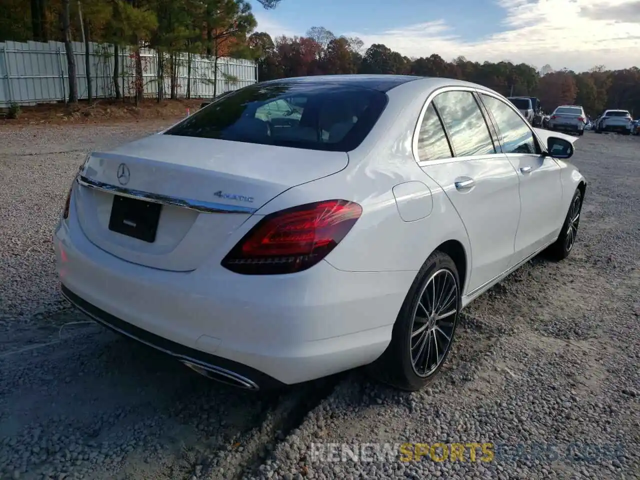 4 Photograph of a damaged car W1KWF8EB0LR590871 MERCEDES-BENZ C-CLASS 2020