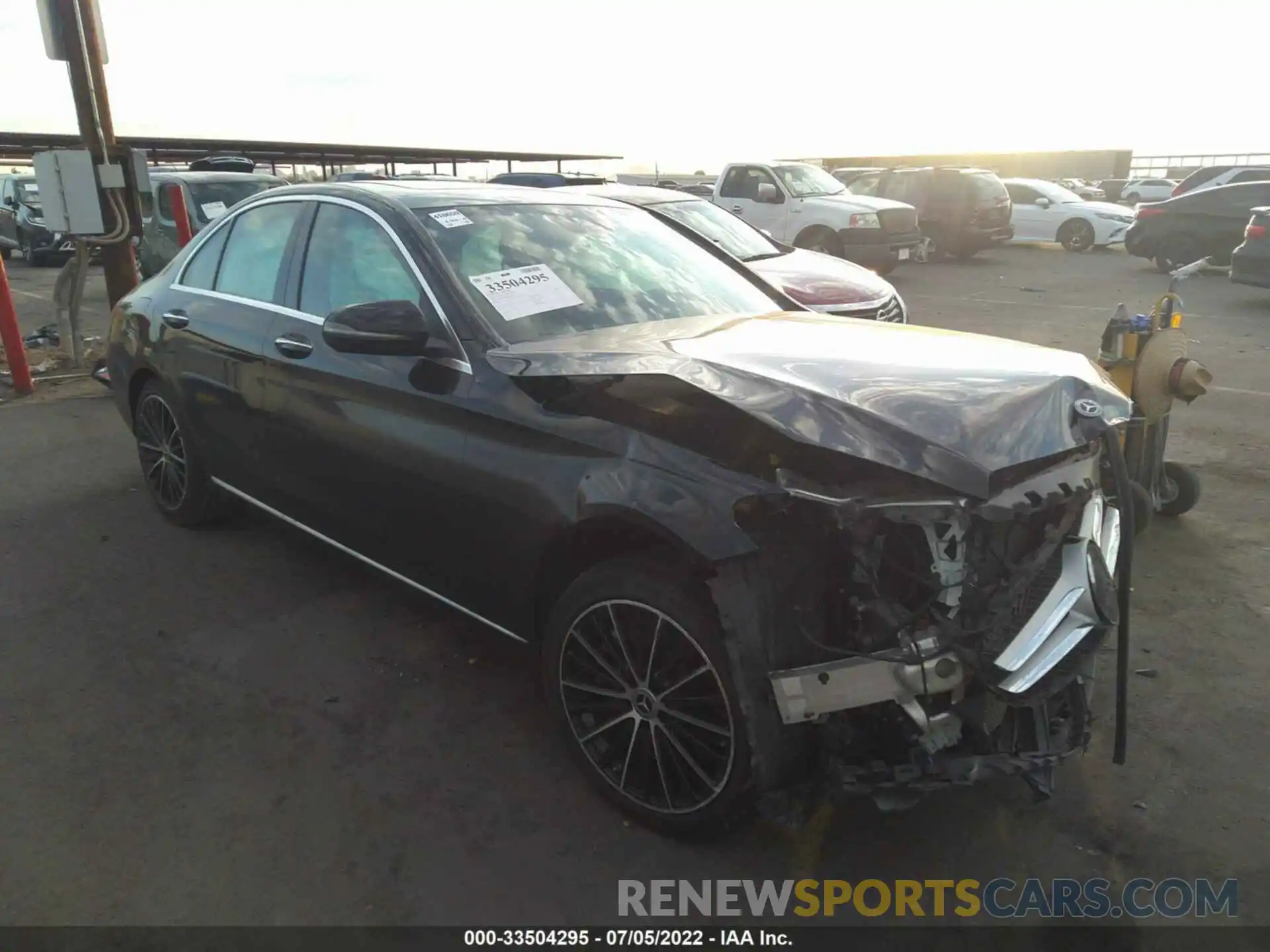 1 Photograph of a damaged car W1KWF8EB0LR599702 MERCEDES-BENZ C-CLASS 2020