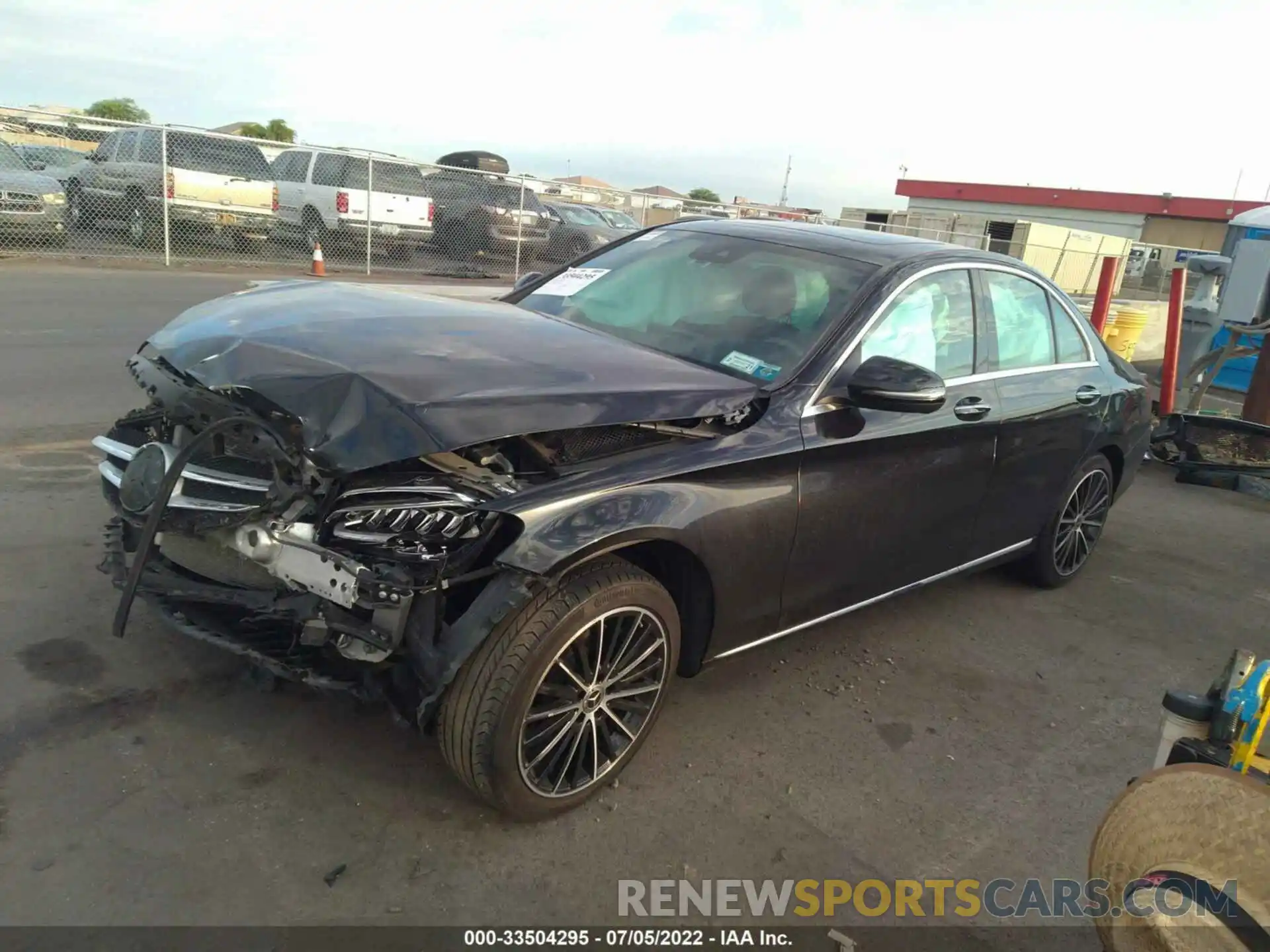 2 Photograph of a damaged car W1KWF8EB0LR599702 MERCEDES-BENZ C-CLASS 2020