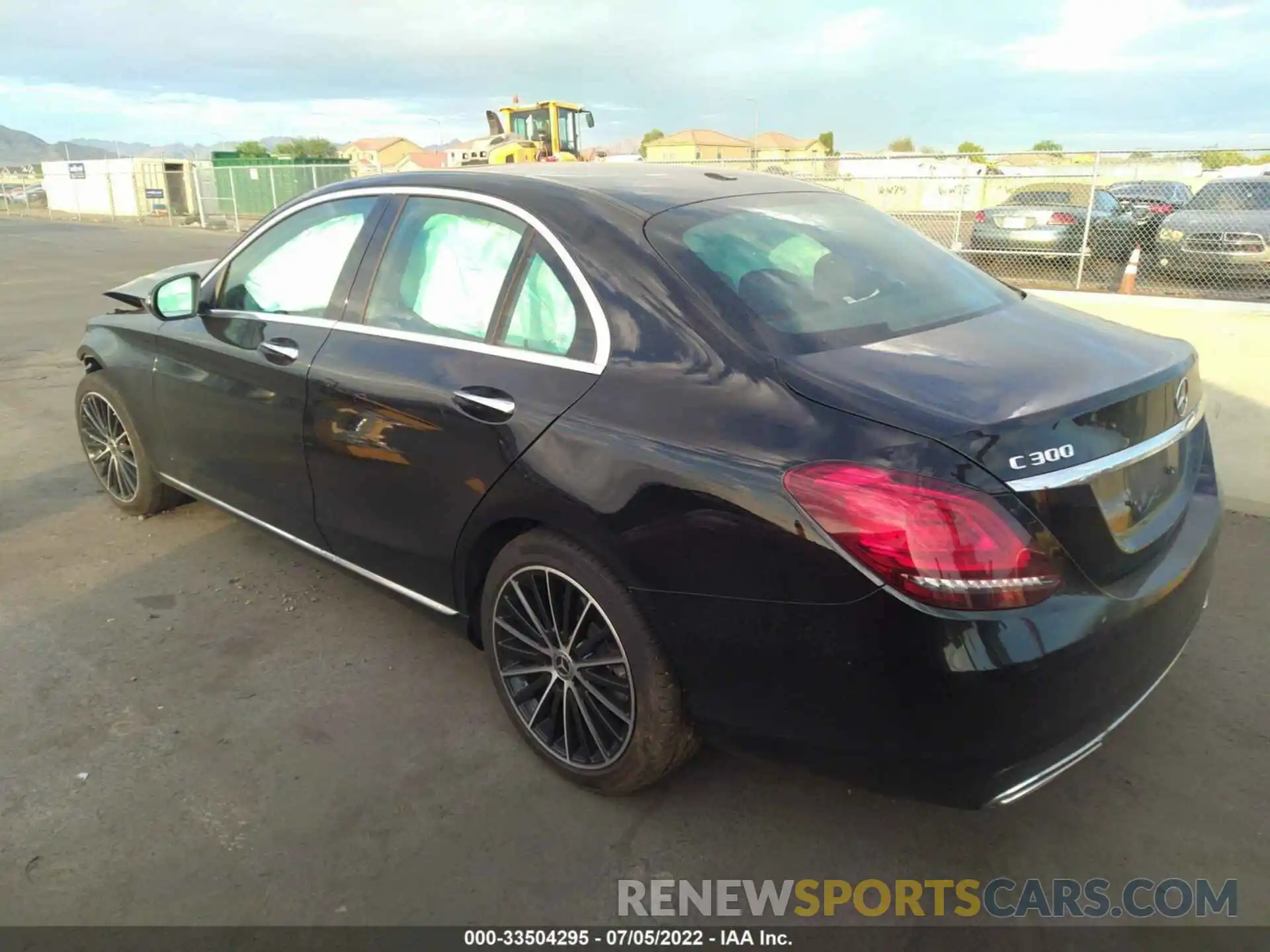 3 Photograph of a damaged car W1KWF8EB0LR599702 MERCEDES-BENZ C-CLASS 2020