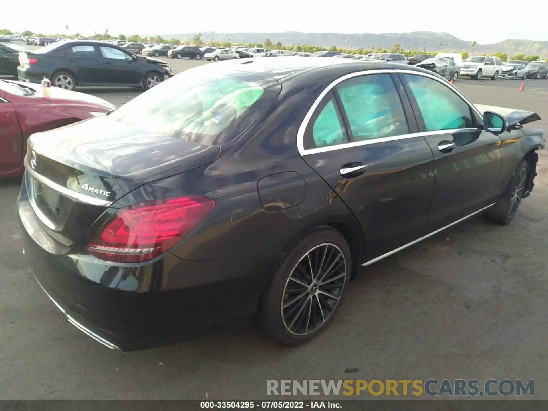 4 Photograph of a damaged car W1KWF8EB0LR599702 MERCEDES-BENZ C-CLASS 2020