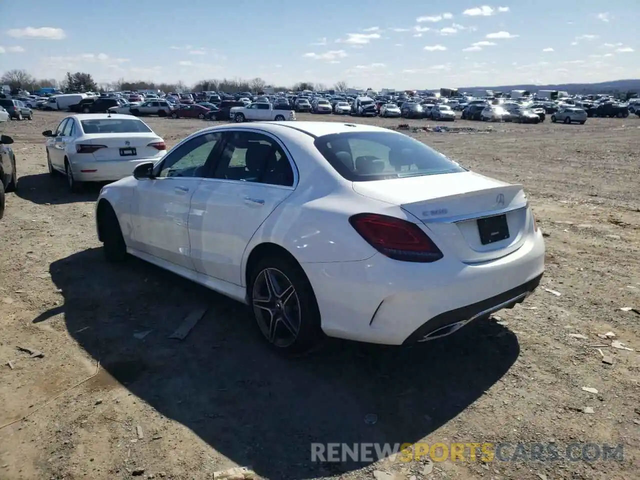 3 Photograph of a damaged car W1KWF8EB1LR574081 MERCEDES-BENZ C CLASS 2020