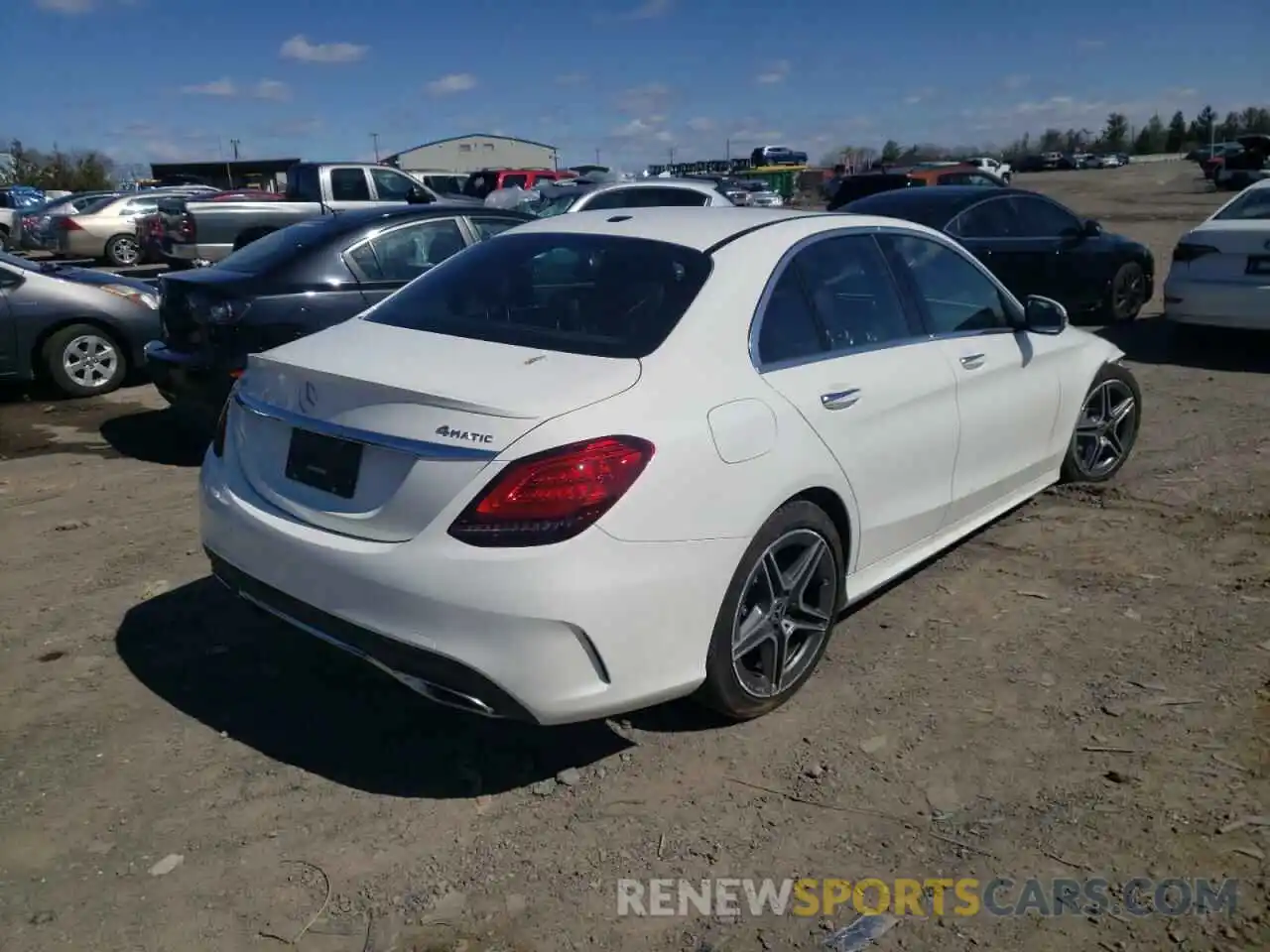 4 Photograph of a damaged car W1KWF8EB1LR574081 MERCEDES-BENZ C CLASS 2020