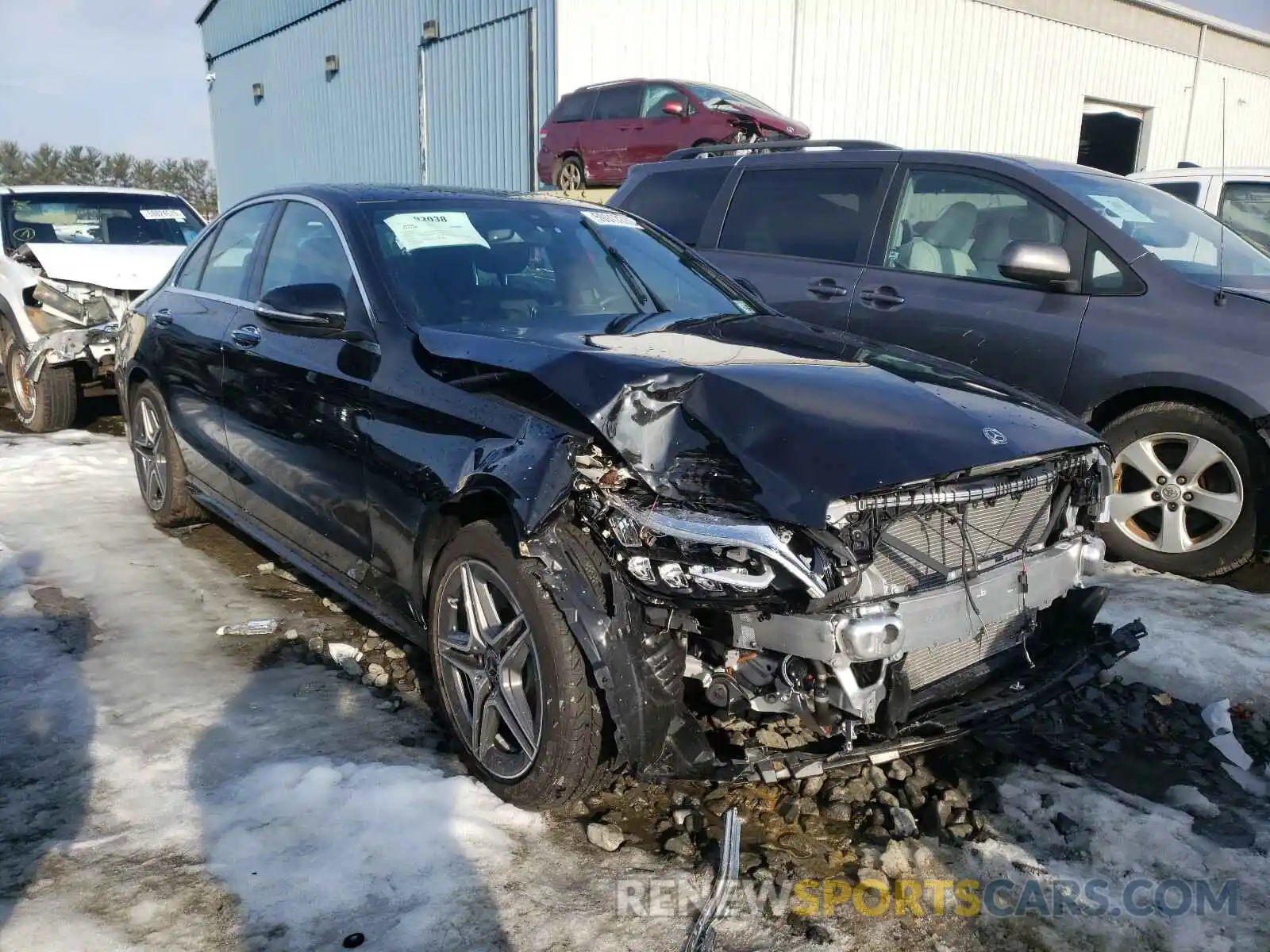 1 Фотография поврежденного автомобиля W1KWF8EB1LR574856 MERCEDES-BENZ C CLASS 2020
