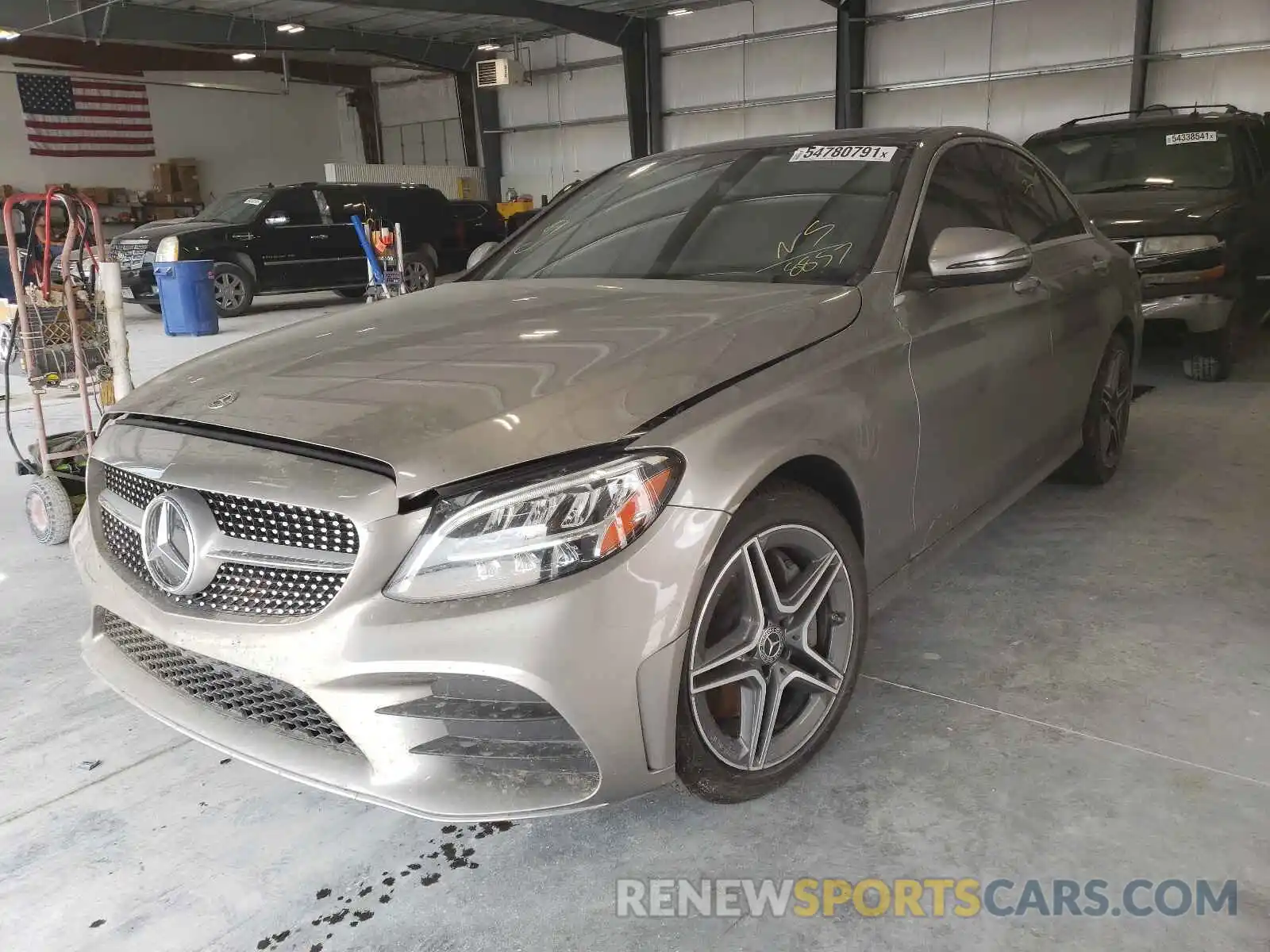 2 Photograph of a damaged car W1KWF8EB1LR578857 MERCEDES-BENZ C-CLASS 2020