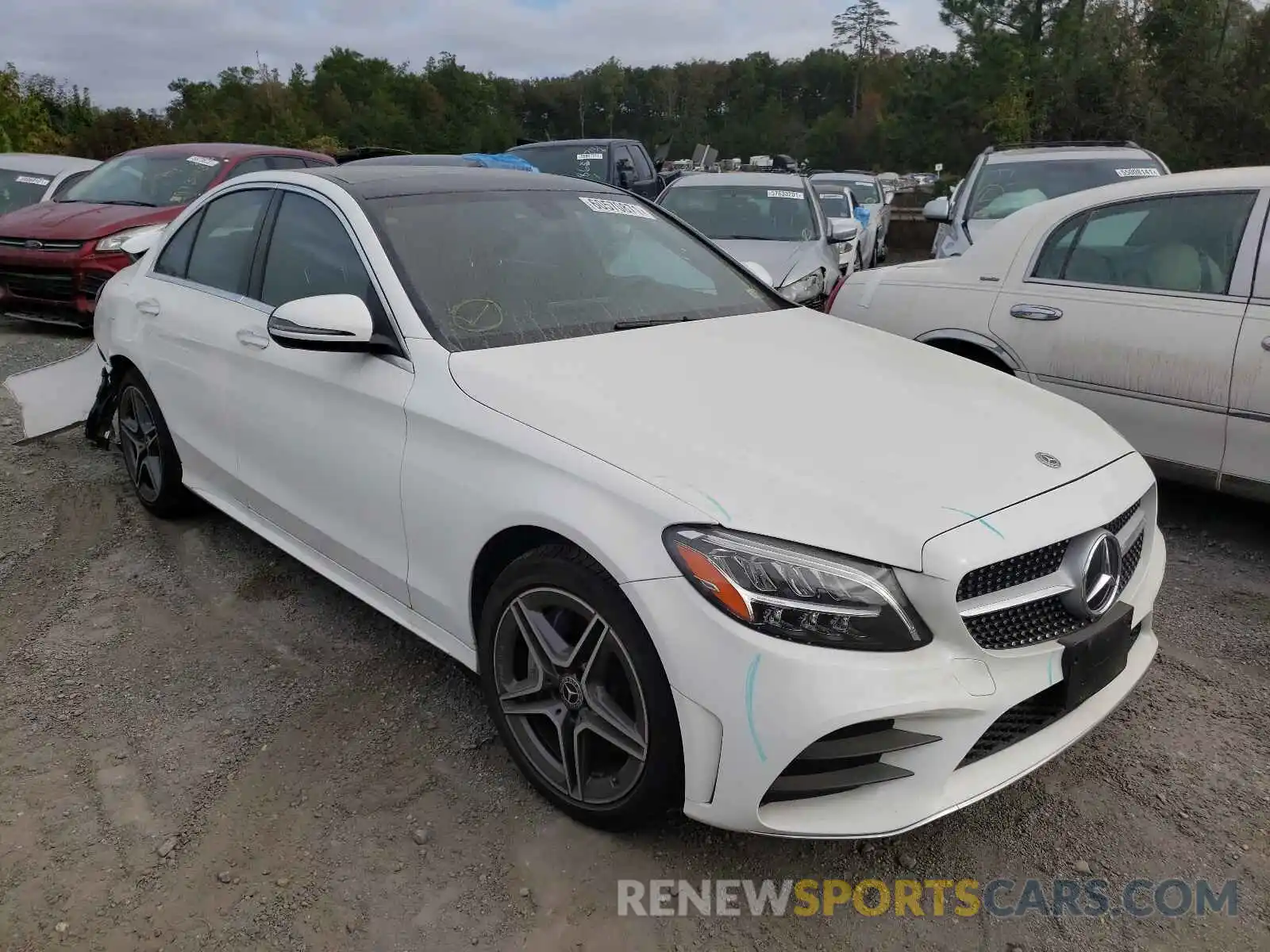 1 Photograph of a damaged car W1KWF8EB1LR579670 MERCEDES-BENZ C-CLASS 2020