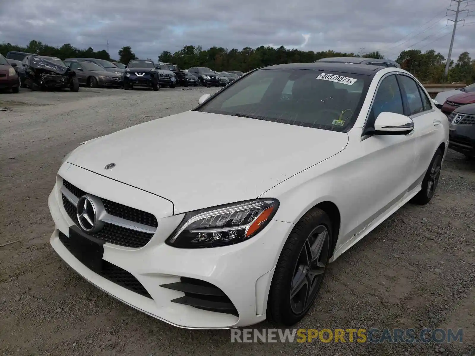 2 Photograph of a damaged car W1KWF8EB1LR579670 MERCEDES-BENZ C-CLASS 2020