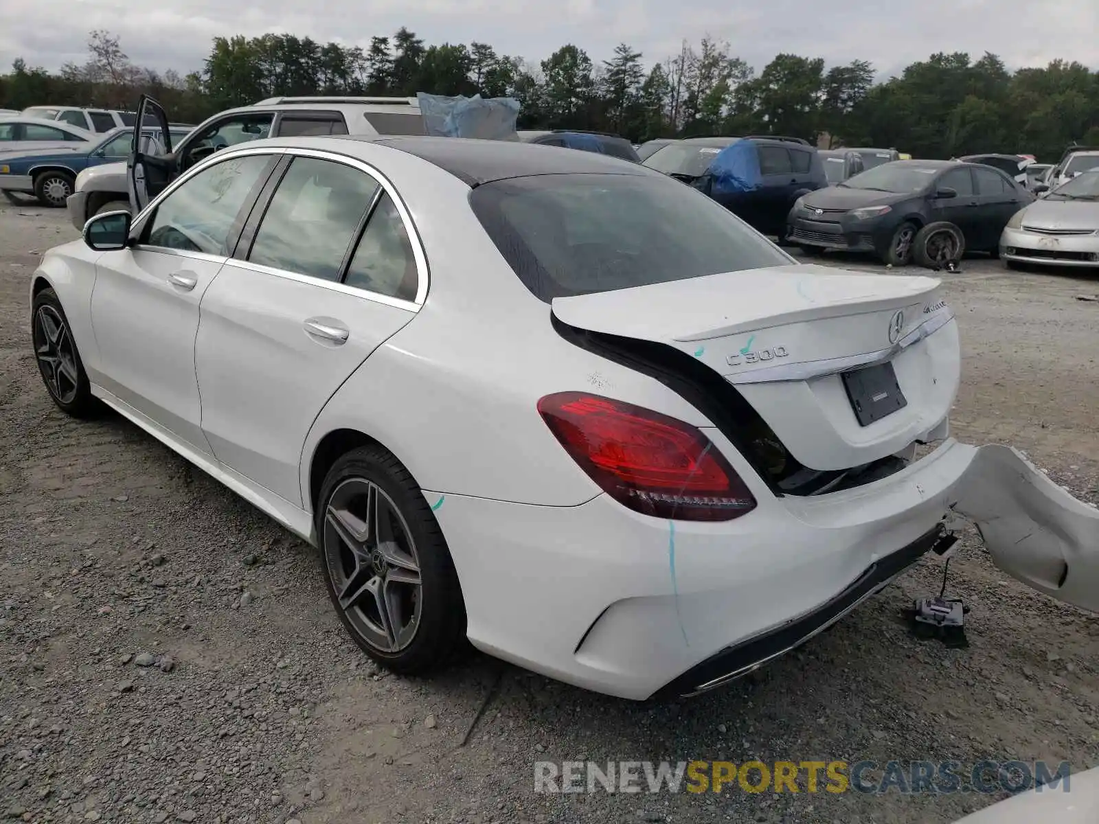 3 Photograph of a damaged car W1KWF8EB1LR579670 MERCEDES-BENZ C-CLASS 2020