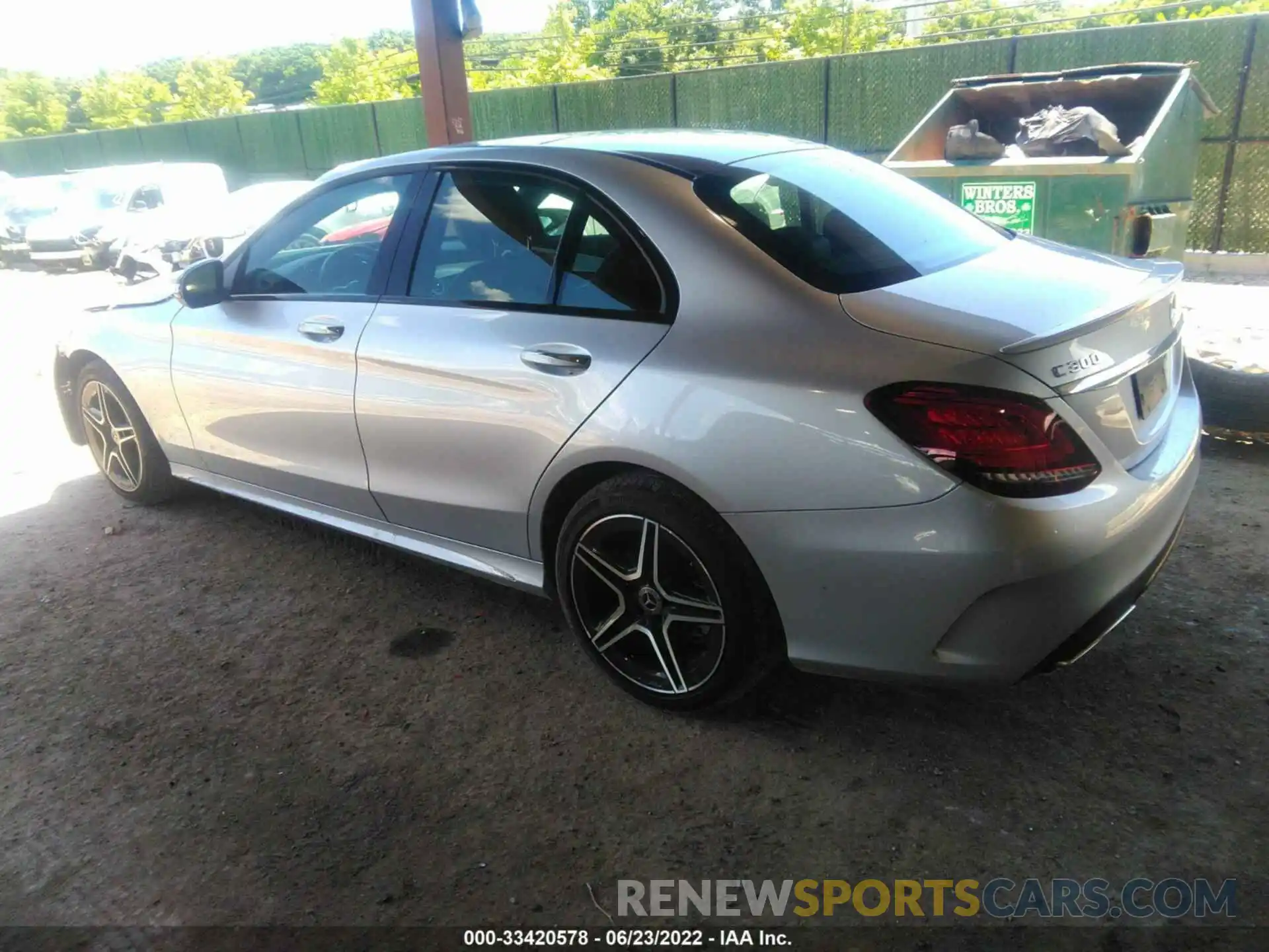 3 Photograph of a damaged car W1KWF8EB2LR594940 MERCEDES-BENZ C-CLASS 2020