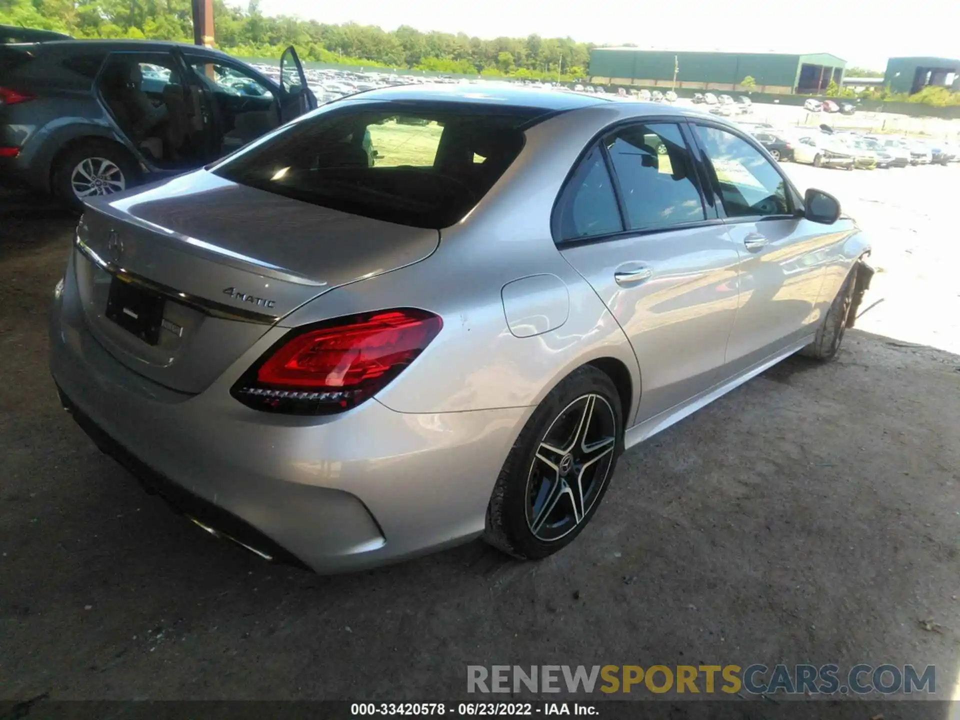 4 Photograph of a damaged car W1KWF8EB2LR594940 MERCEDES-BENZ C-CLASS 2020