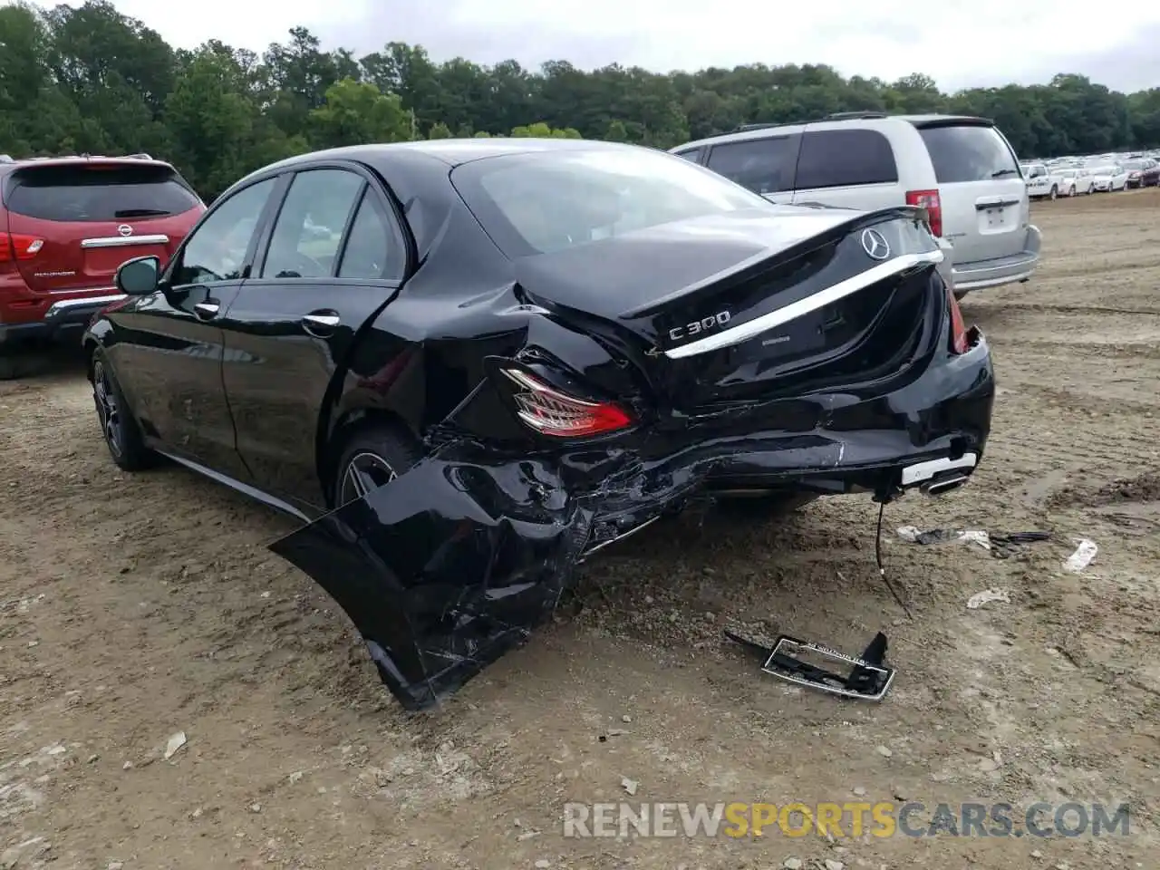 3 Photograph of a damaged car W1KWF8EB3LR572915 MERCEDES-BENZ C-CLASS 2020