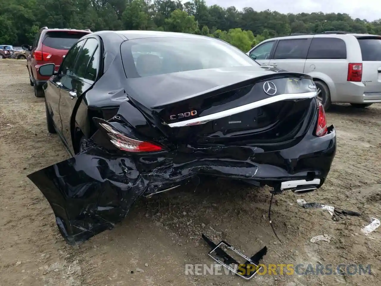 9 Photograph of a damaged car W1KWF8EB3LR572915 MERCEDES-BENZ C-CLASS 2020