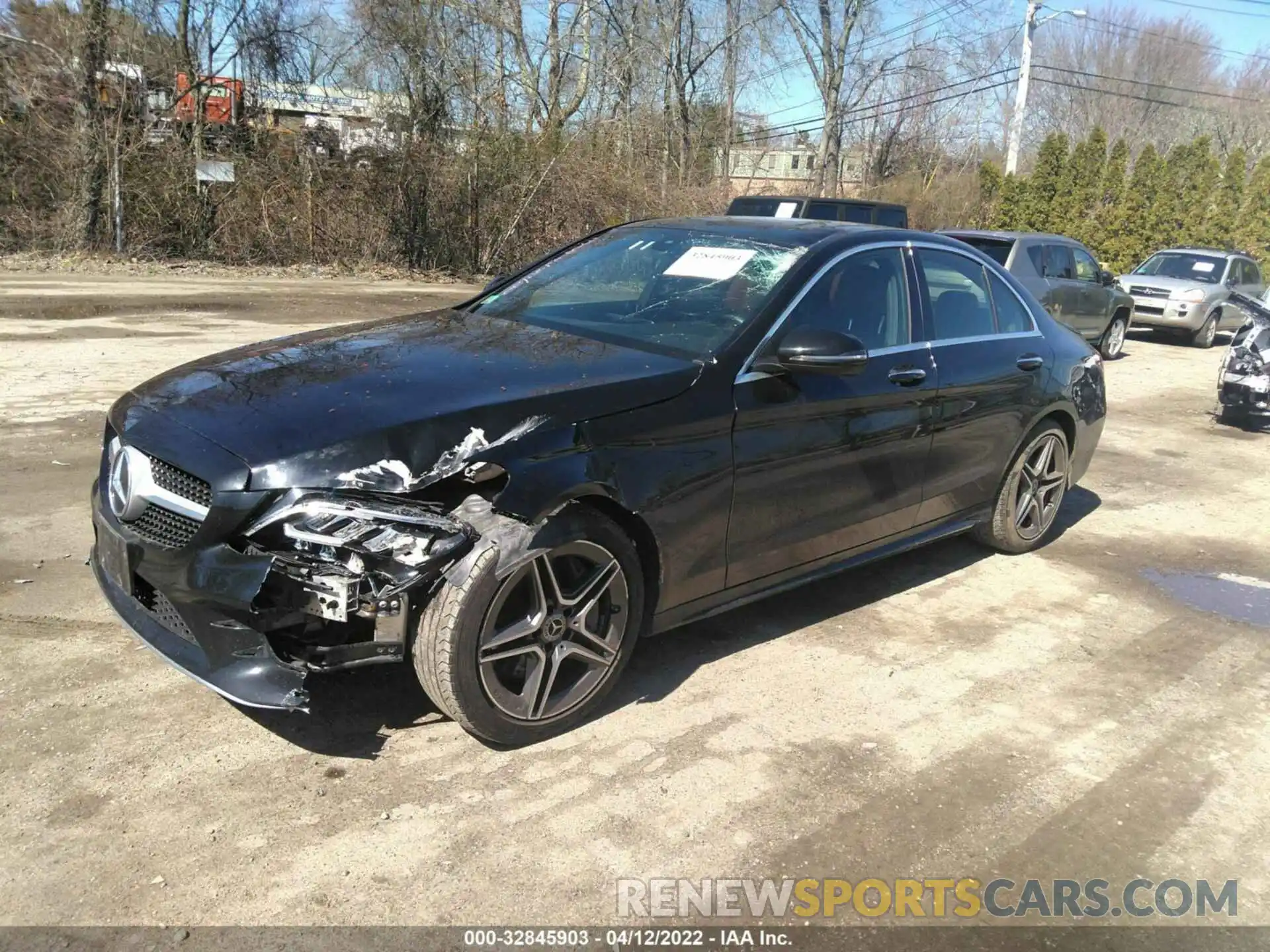 2 Photograph of a damaged car W1KWF8EB3LR574423 MERCEDES-BENZ C-CLASS 2020