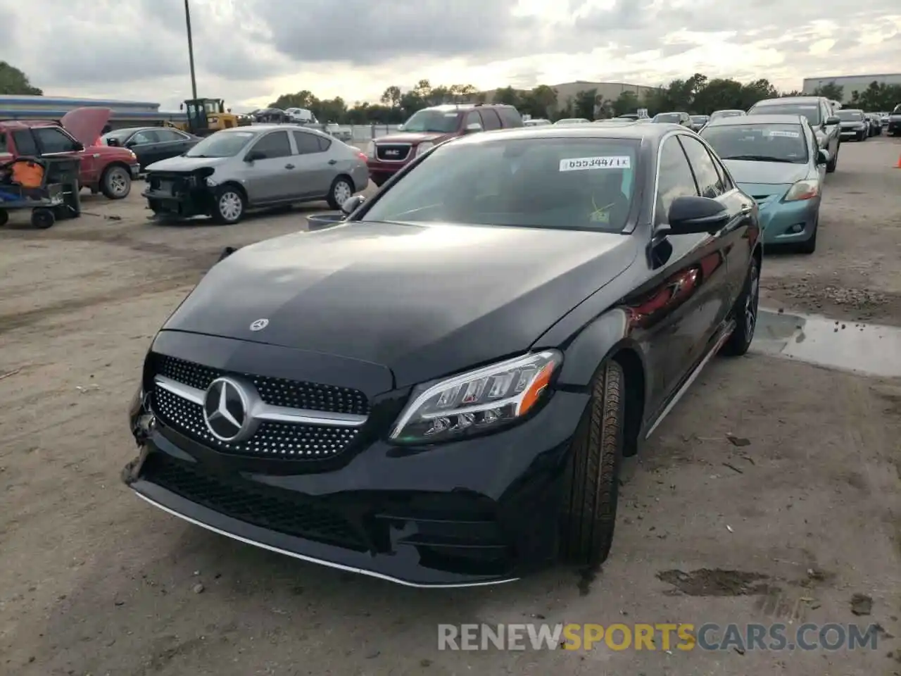 2 Photograph of a damaged car W1KWF8EB3LR575071 MERCEDES-BENZ C-CLASS 2020