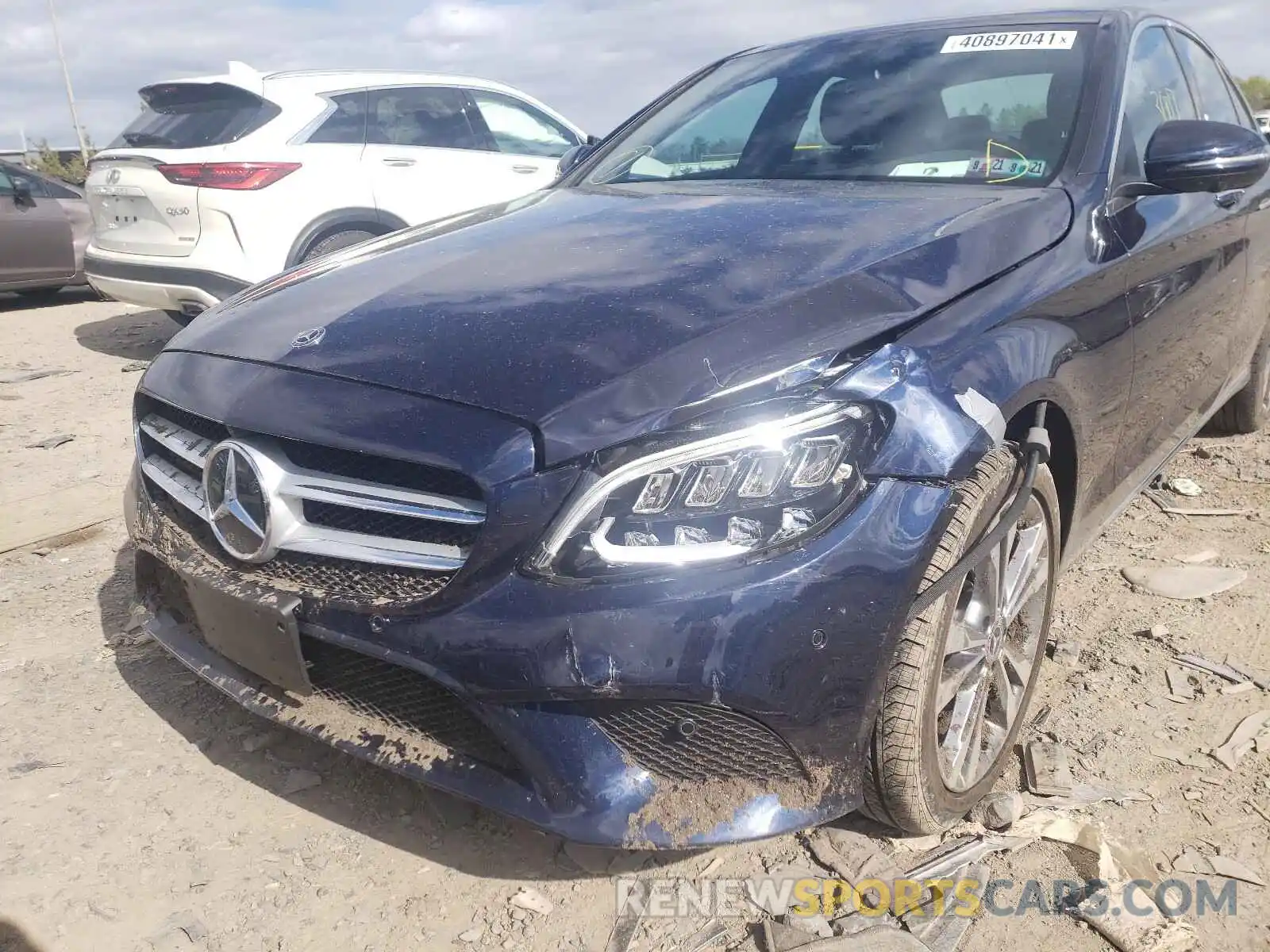 9 Photograph of a damaged car W1KWF8EB3LR592548 MERCEDES-BENZ C CLASS 2020