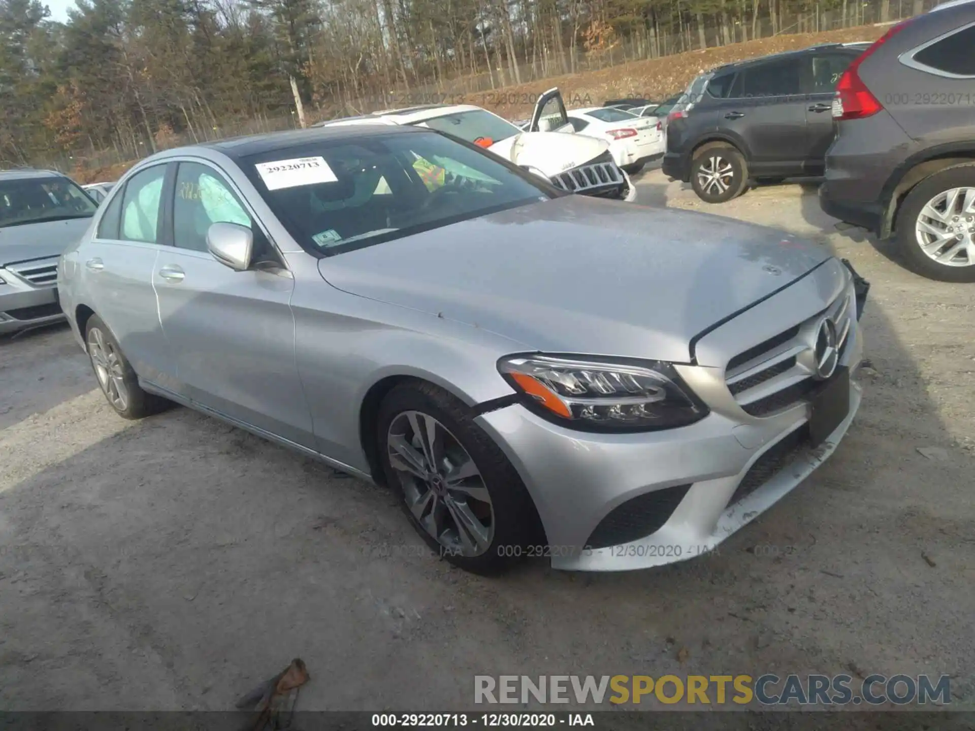 1 Photograph of a damaged car W1KWF8EB3LR594350 MERCEDES-BENZ C-CLASS 2020