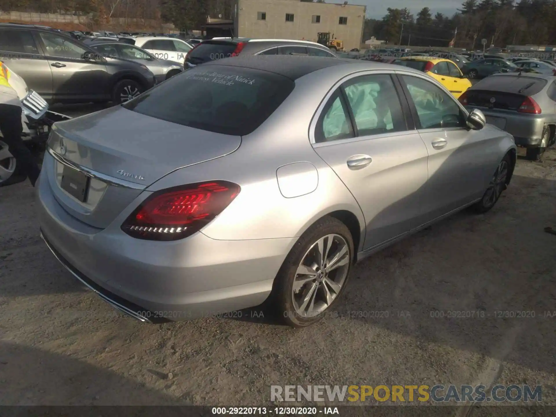 4 Photograph of a damaged car W1KWF8EB3LR594350 MERCEDES-BENZ C-CLASS 2020