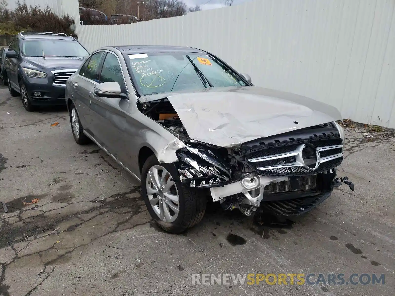 1 Photograph of a damaged car W1KWF8EB3LR594445 MERCEDES-BENZ C-CLASS 2020