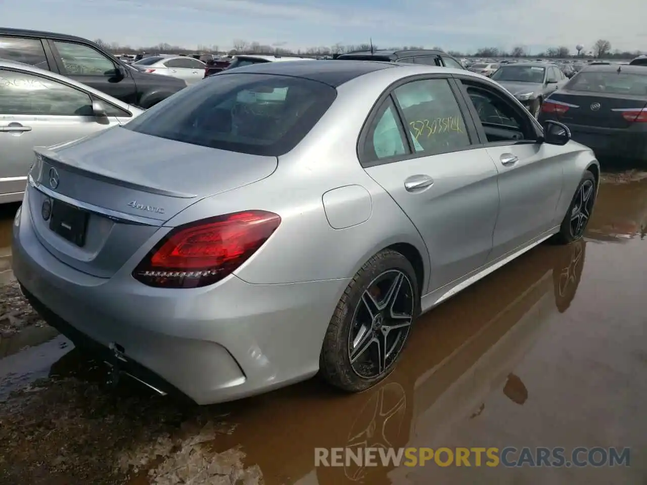 4 Photograph of a damaged car W1KWF8EB3LR596454 MERCEDES-BENZ C-CLASS 2020