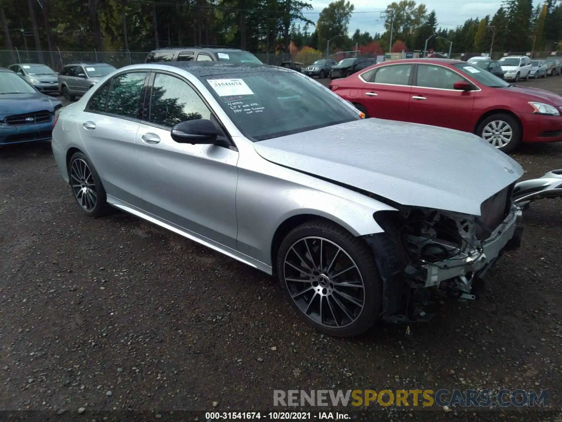 1 Photograph of a damaged car W1KWF8EB4LR565438 MERCEDES-BENZ C-CLASS 2020