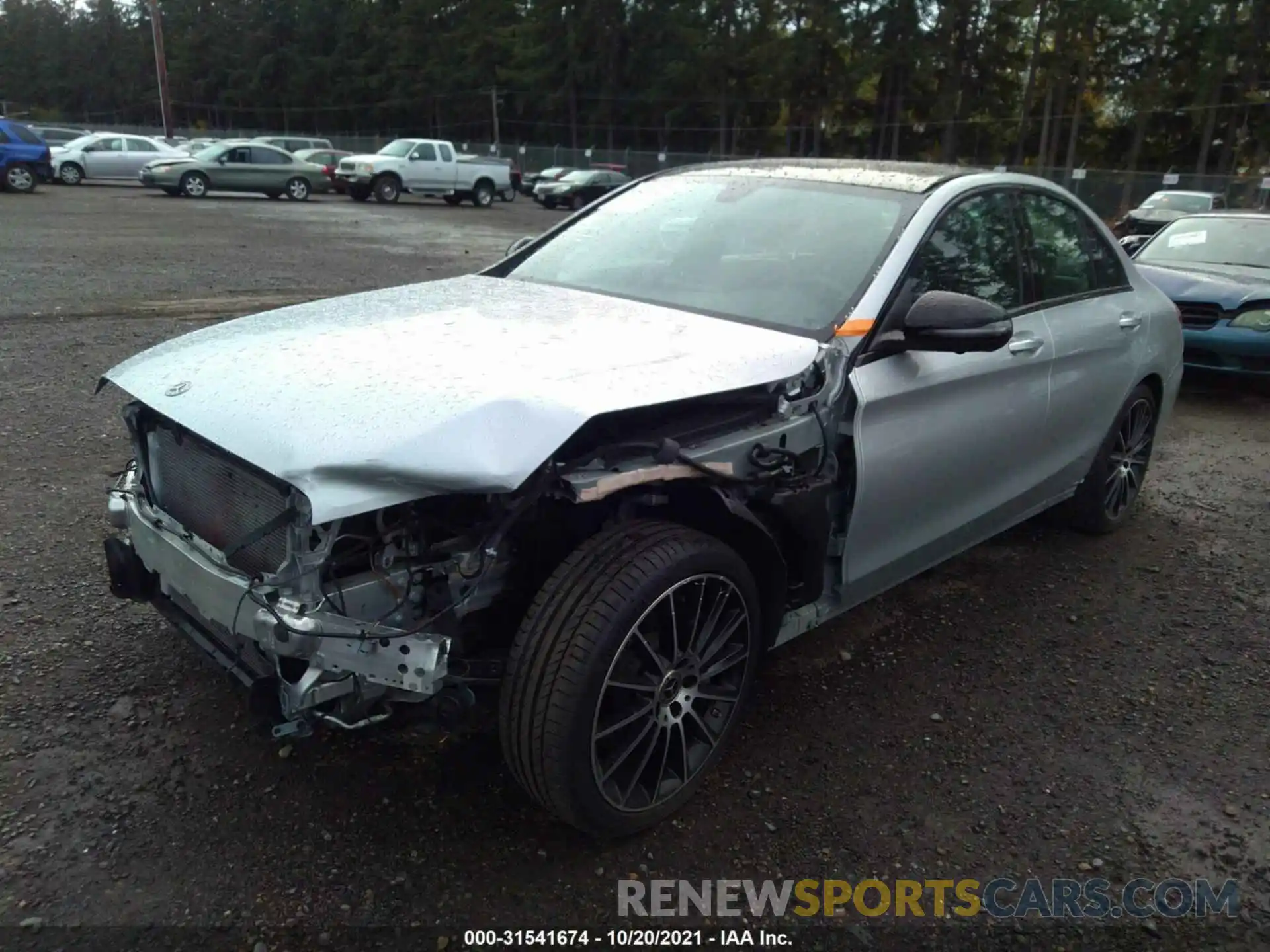 2 Photograph of a damaged car W1KWF8EB4LR565438 MERCEDES-BENZ C-CLASS 2020