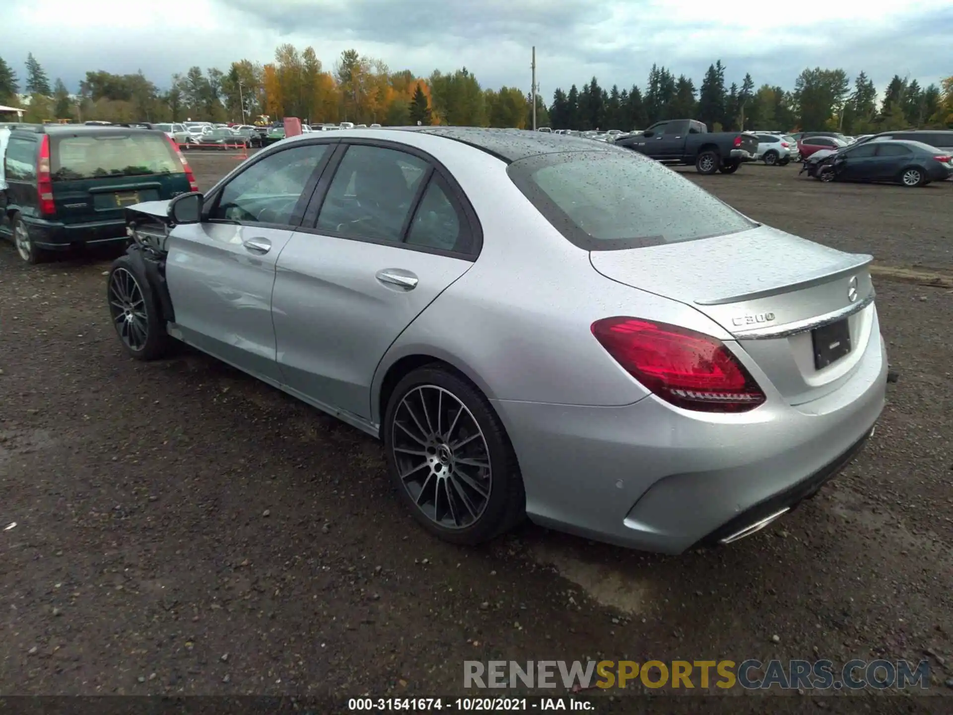 3 Photograph of a damaged car W1KWF8EB4LR565438 MERCEDES-BENZ C-CLASS 2020