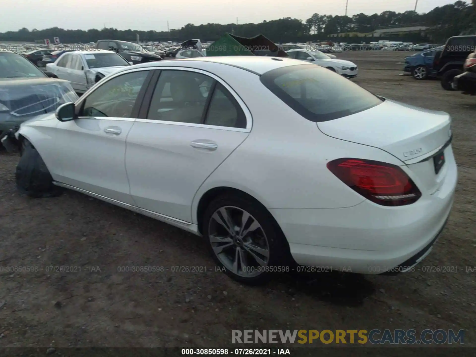 3 Photograph of a damaged car W1KWF8EB4LR565603 MERCEDES-BENZ C-CLASS 2020