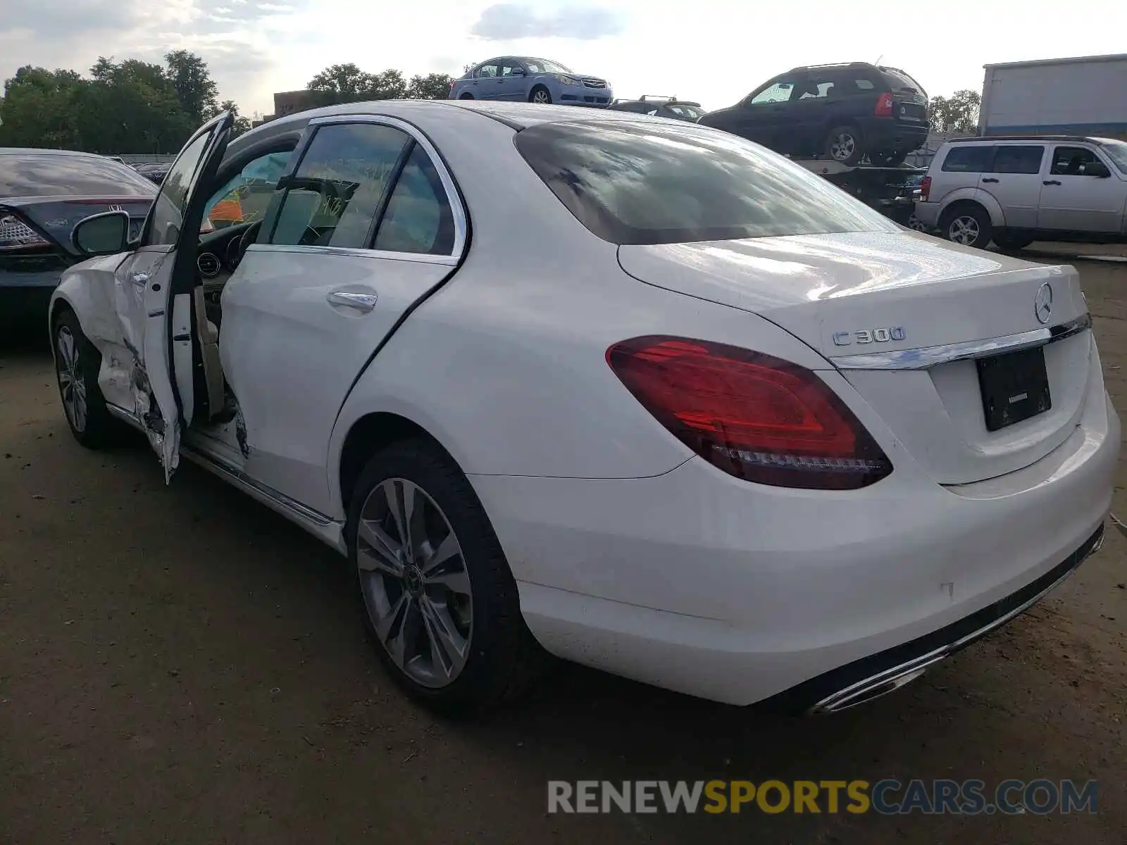 3 Photograph of a damaged car W1KWF8EB4LR572566 MERCEDES-BENZ C-CLASS 2020